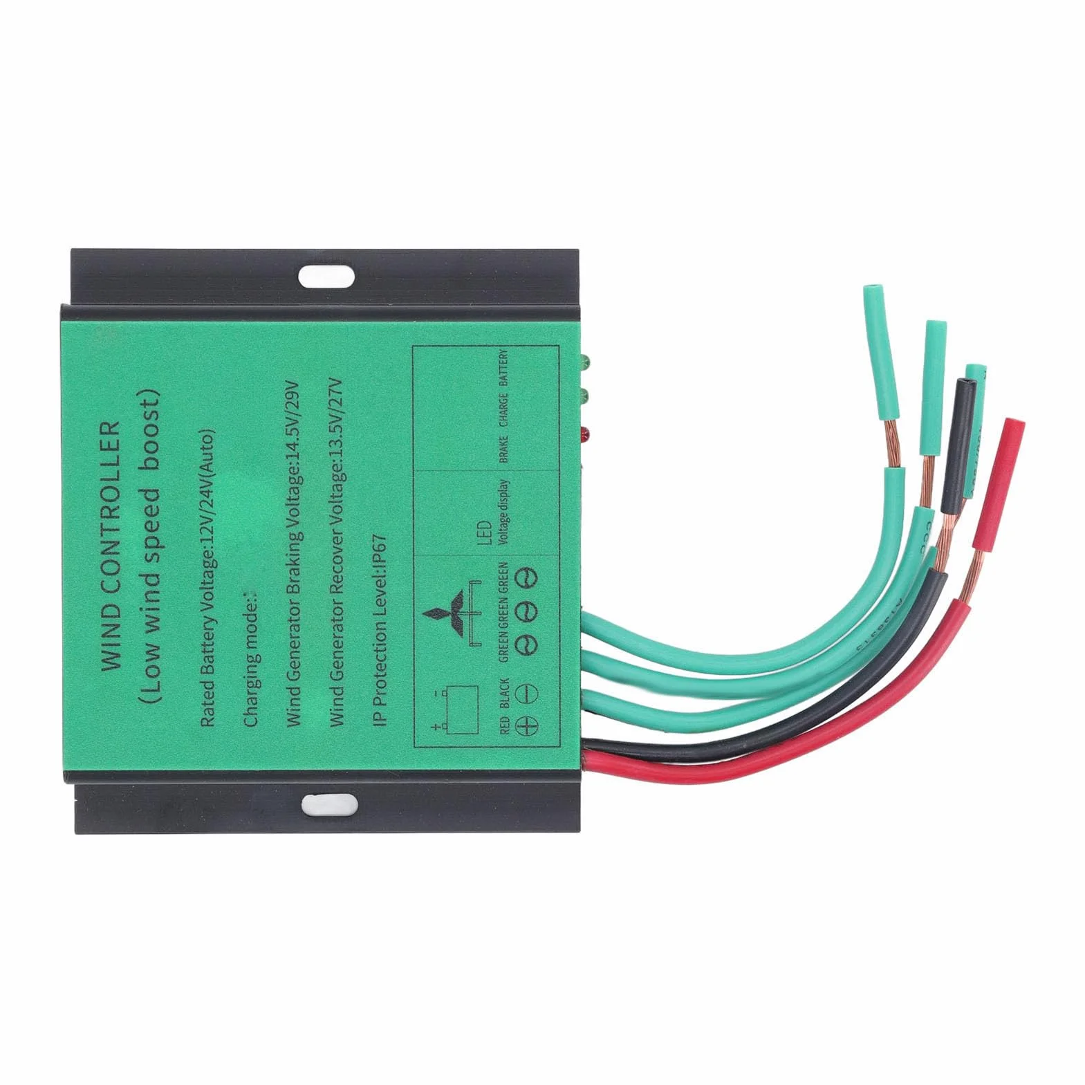 MPPT Regulator ładowania Turbiny Wiatrowej 100W-600W 12V 24V Automatyczne Dopasowanie Kontroler Generatora Wiatrowego Kontroler Doładowania Niskiego Napięcia