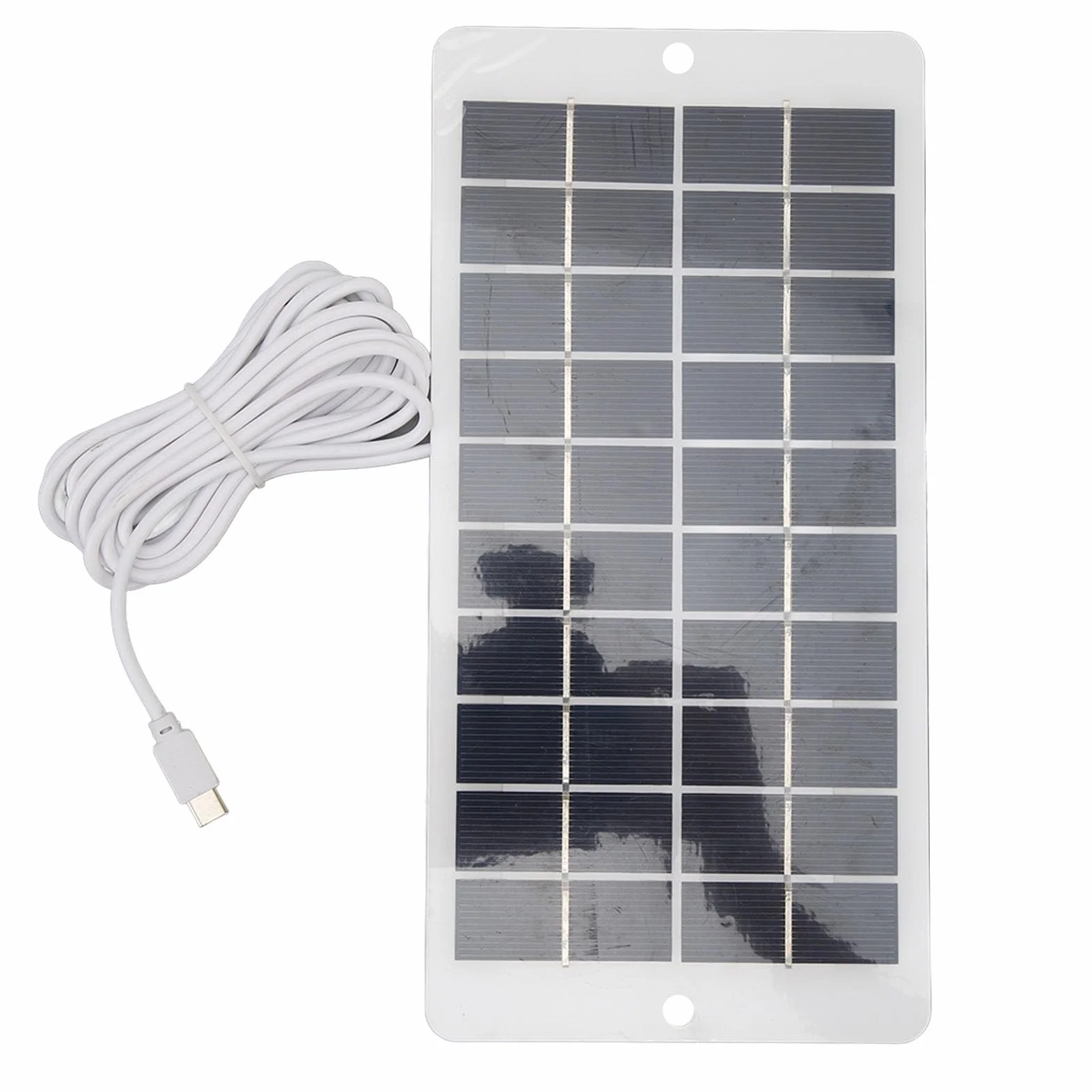 Panel Słoneczny, 10W 5V Panel Słoneczny Typu C Wyjście Przenośny Panel ładowania Słonecznego do Monitorowania Bezpieczeństwa ładowania Telefonu