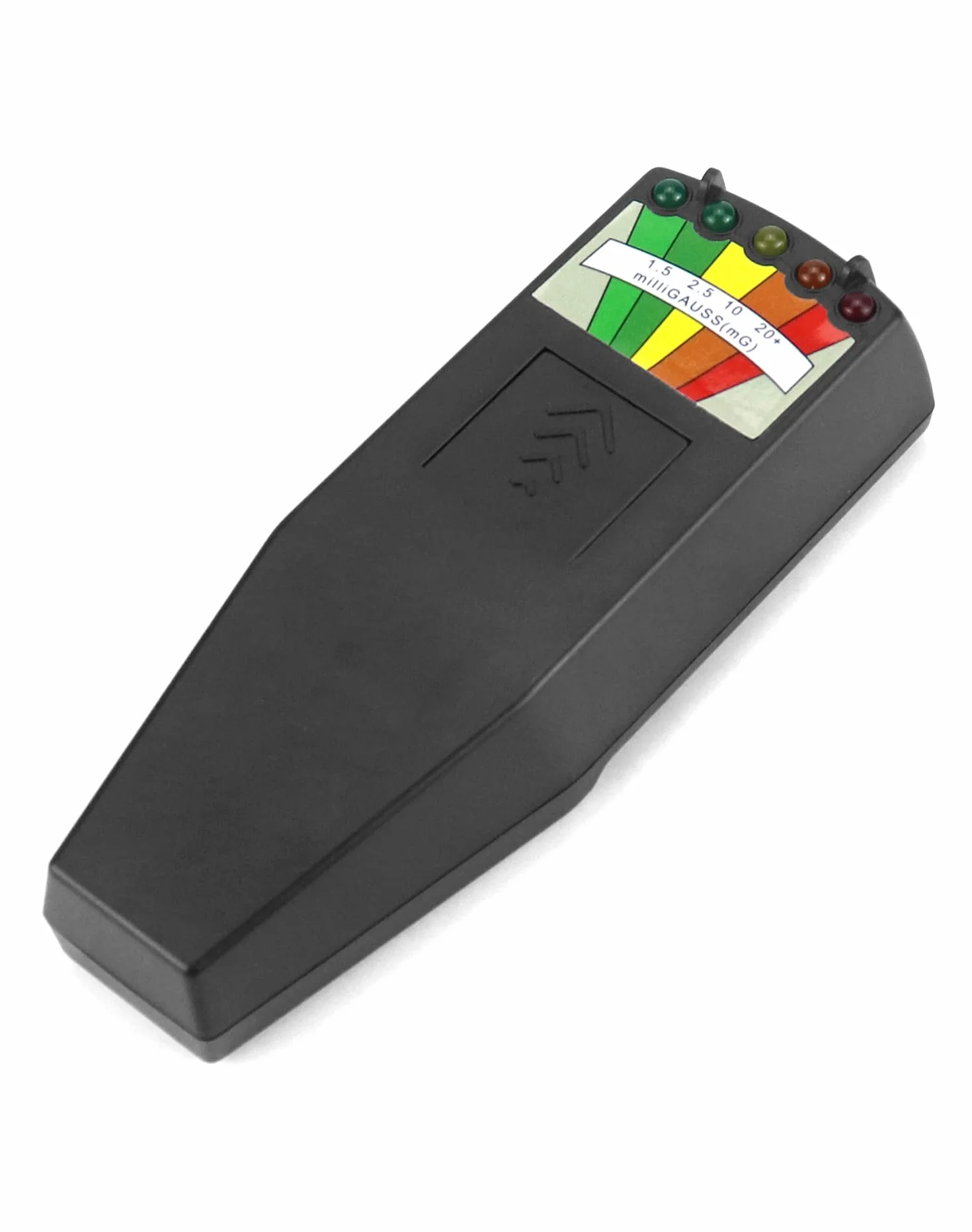 QWORK® Przenośny detektor promieniowania, miernik K2 EMF, tester urządzeń elektromagnetycznych, czarny, bez baterii
