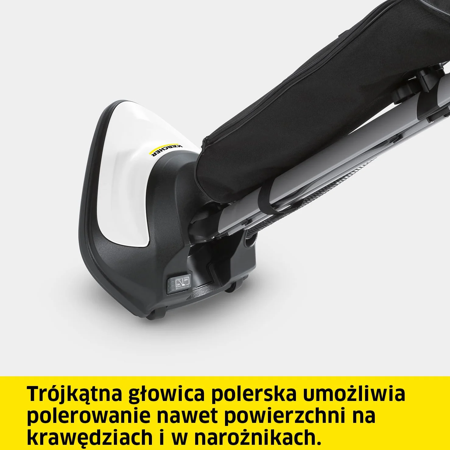 Kärcher Froterka podłogowa FP 303 z funkcją ssania, do polerowania twardych podłóg, prędkość: 1000 obr/min, moc: 600 W, szerokość robocza: 29 cm, z padami polerskimi i workiem filtracyjnym