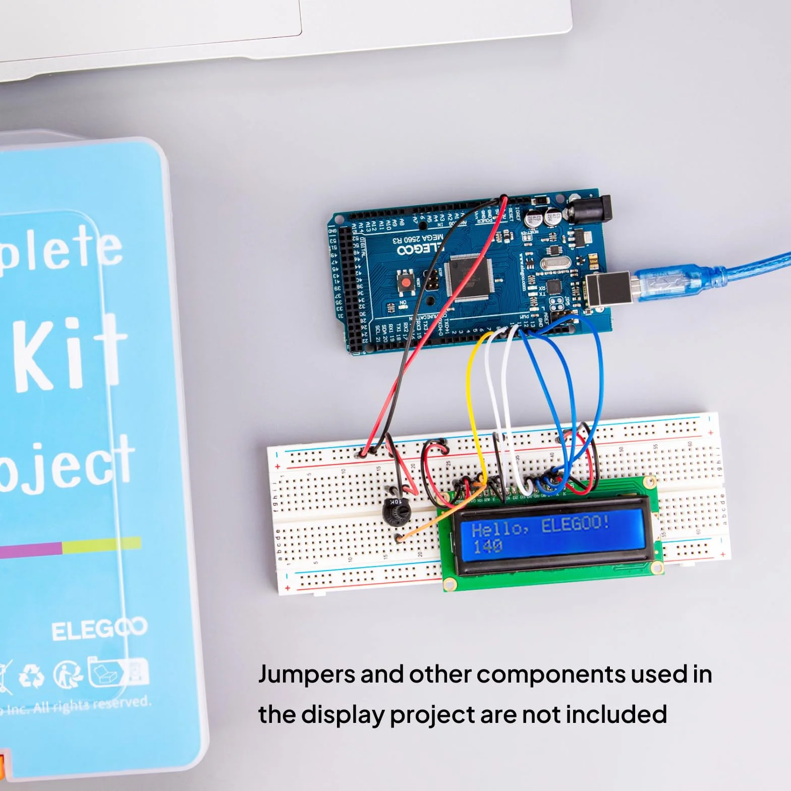 ELEGOO Zestaw 2 płyt prototypowych 830 i 400 pinów, płyta PCB do lutowania bezlutowego, zestaw do eksperymentów z elektroniką, 4 szyny zasilania dla kabli Arduino Jumper