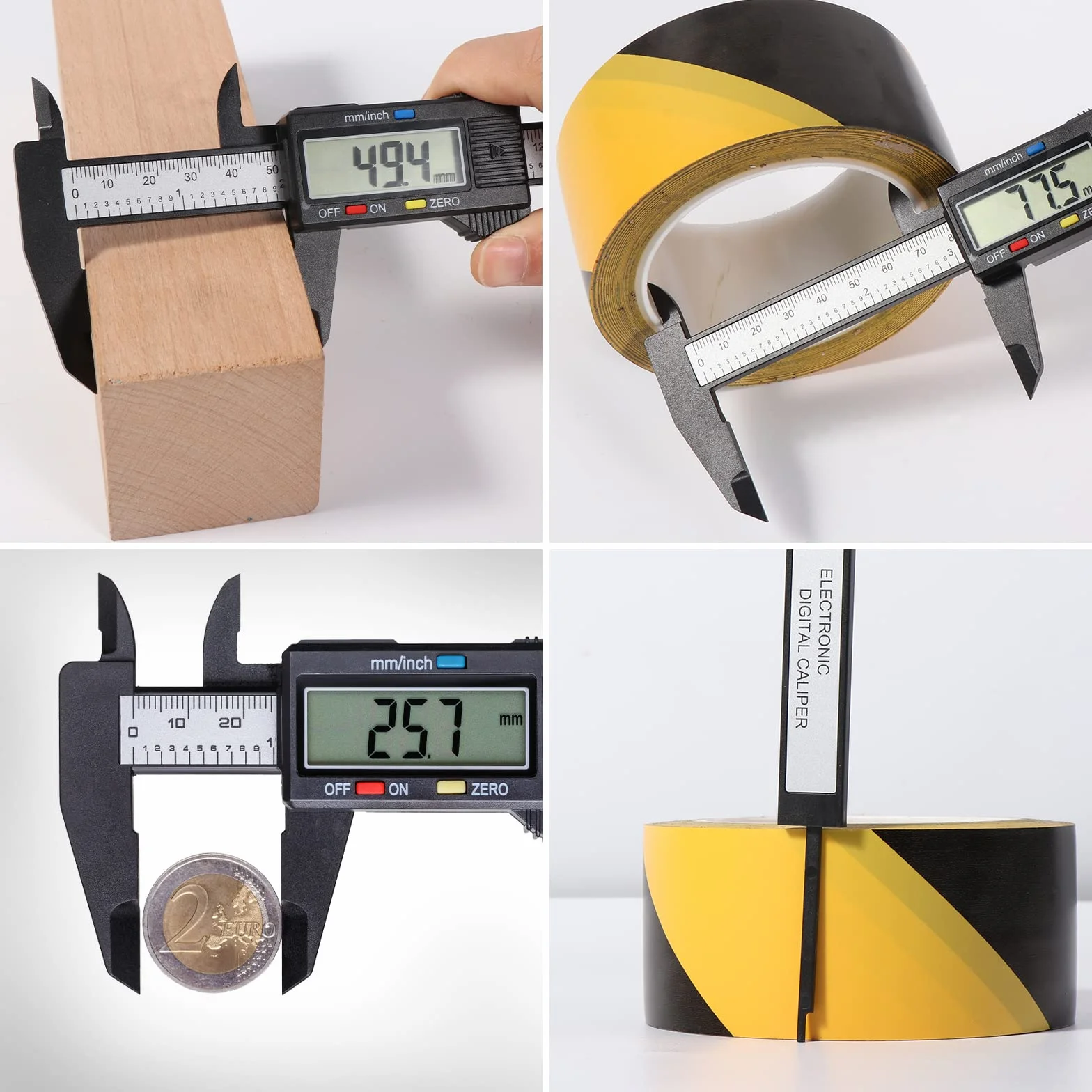 Vinabo Cyfrowa suwmiarka 150 mm/6" z dużym wyświetlaczem LCD