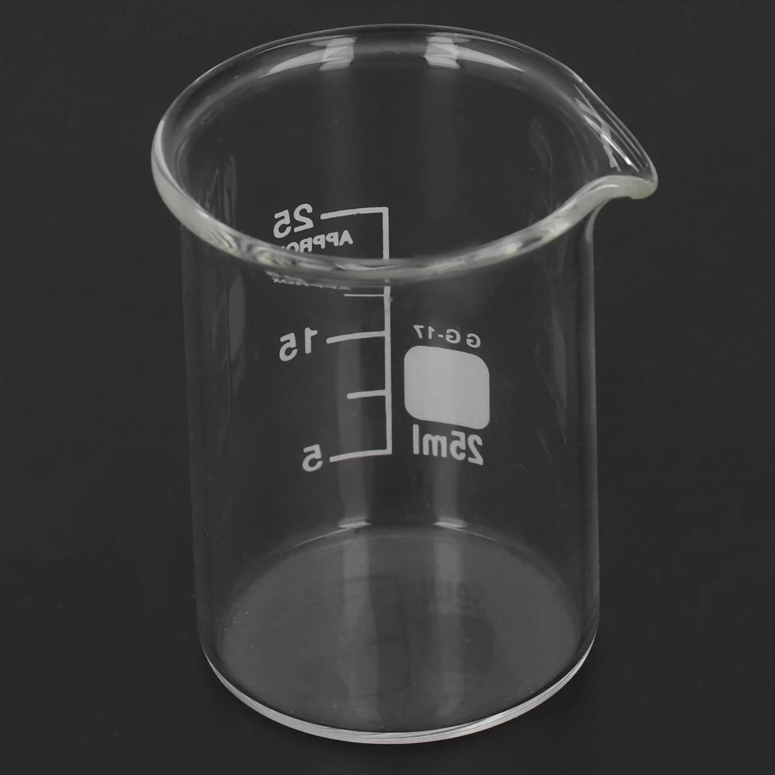 Zlewki Laboratoryjne Borokrzemianowe 25 ml Zestaw 10 szt. z podziałką