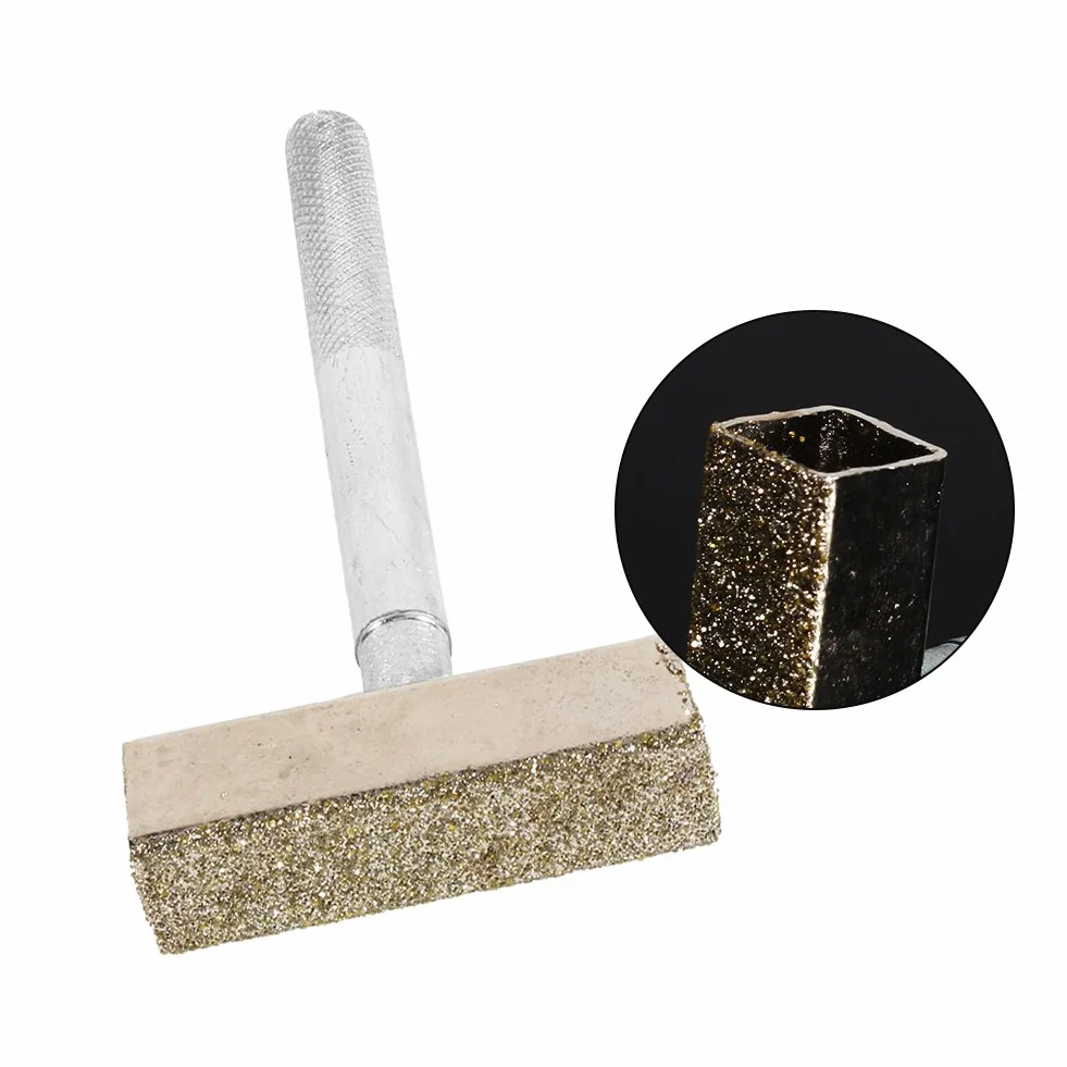 Samfox Wytrzymała komoda diamentowa, 12 x 8 x 1,6 cm, tarcza szlifierska powlekana diamentem, komoda ścierna, narzędzie korygujące, szlifierka do toaletki