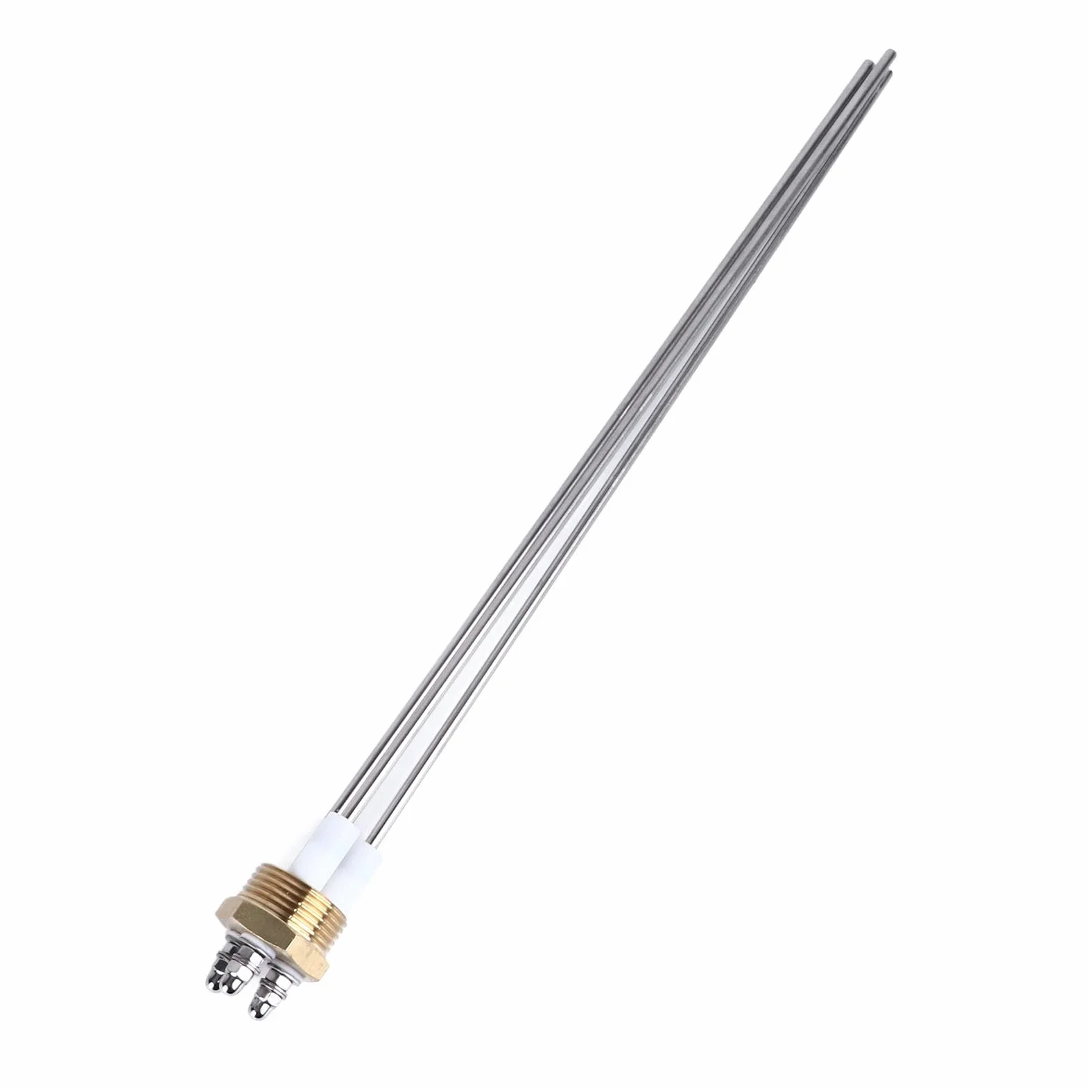Sonda Poziomu Wody w Bojlerze Miernik Elektroda Pręt 3-pinowy PTFE Mosiądz Stal Nierdzewna, Mocna i Trwała, Temperatura Robocza Nadaje się do Czujnika Poziomu Wody w Bojlerze
