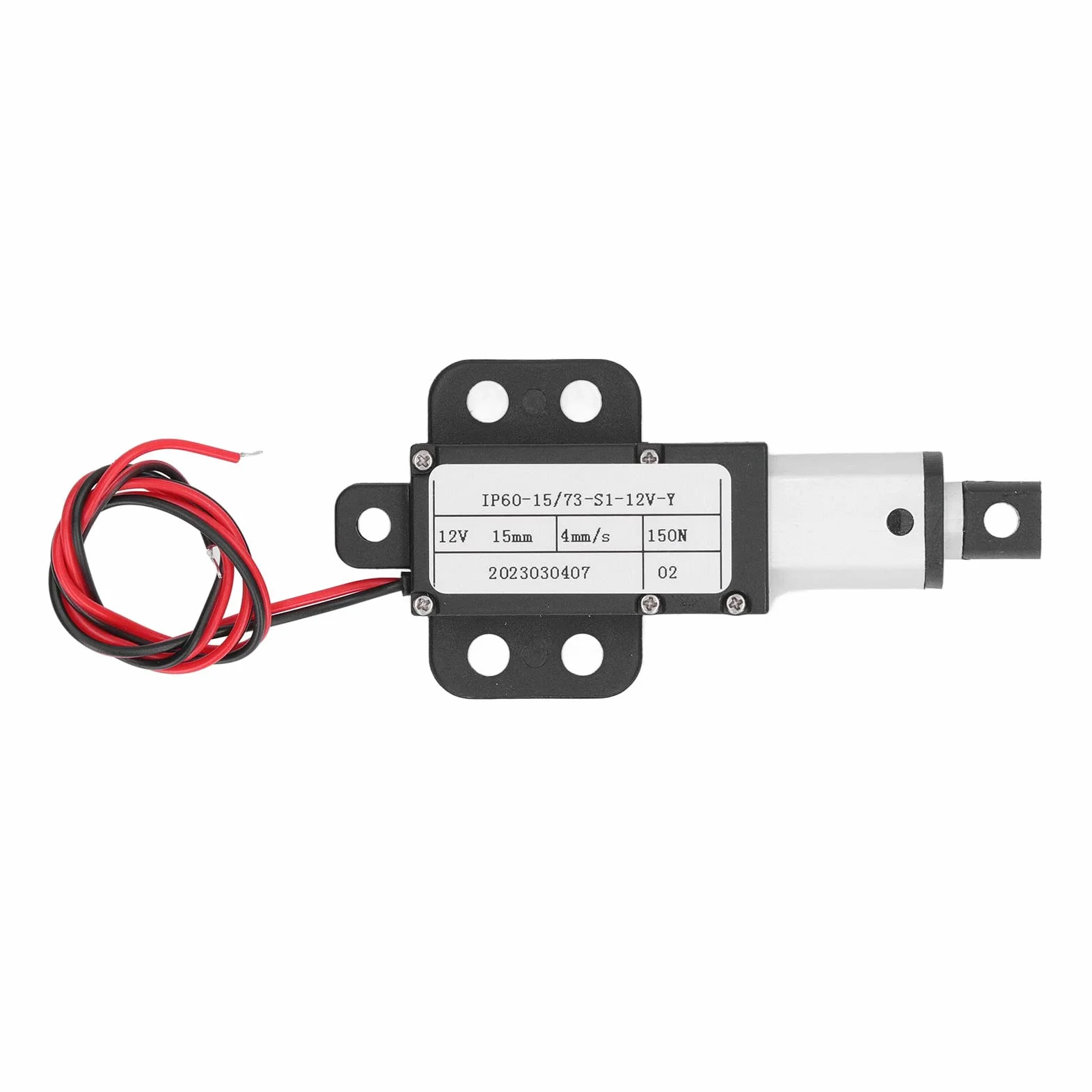 Mini Elektryczny Siłownik Liniowy 15mm Skok 12V Stop Aluminium do Maszyn Rolniczych