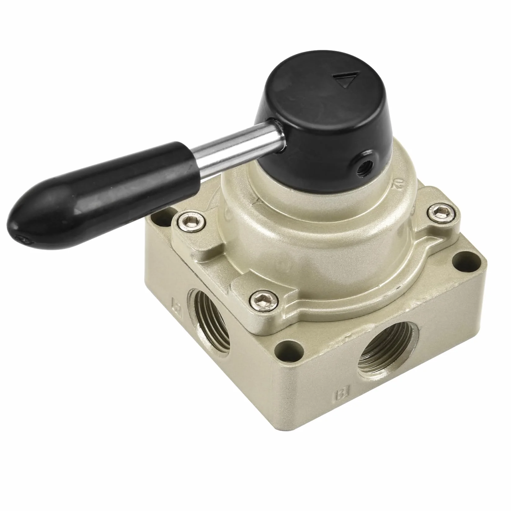 Heschen Zawór ręczny dźwigni obrotowej HV-04 PT1/5.1 cm 3-pozycyjny 4-drożny