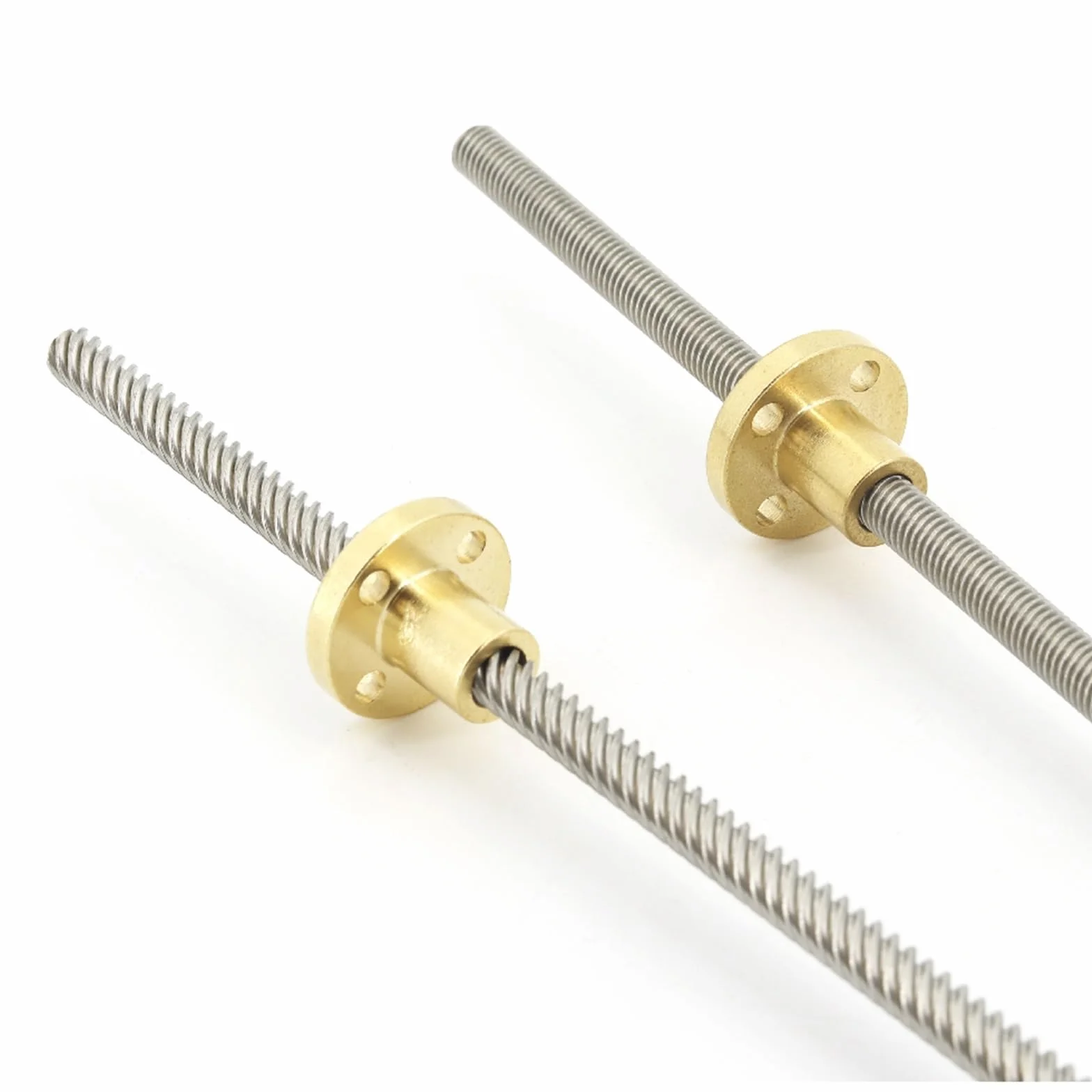 Śruba gwintowana Tr6x1 z gwintem trapezowym, długość 150 mm, trzpień gwintowany T6 z mosiężną nakrętką, pręt śrubowy ze stali nierdzewnej 304 śruba trapezowa (rozmiar: ołów 6 mm)