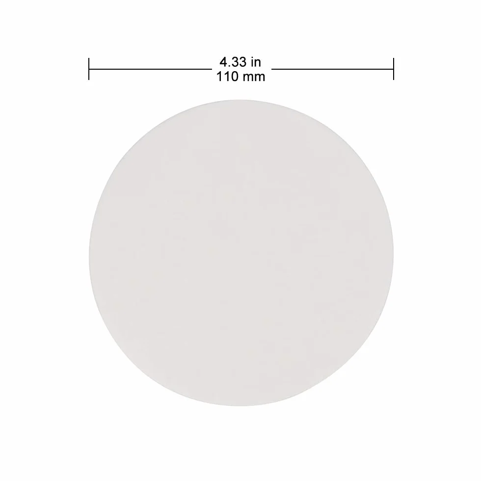 Labasics Wysokiej jakości rolki papieru filtracyjnego, średnica 110 mm papier filtrujący z celulozą o średniej prędkości filtrowania 15-20 mikronów, 100 sztuk