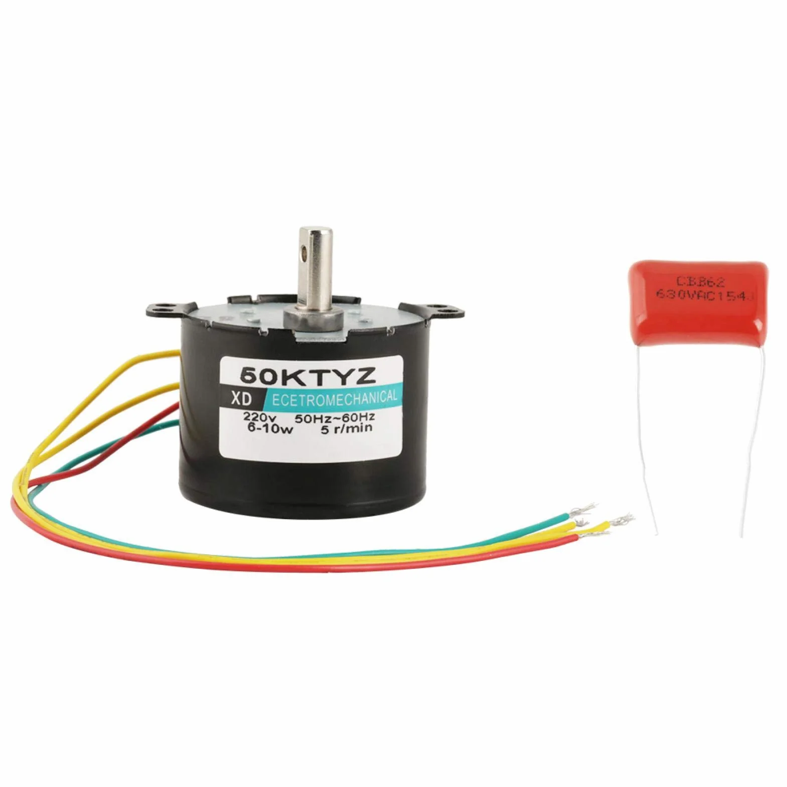 5-50RPM XD-50KTYZ 5-50RPM Synchroniczny Silnik z Przekładnią 6-10W Mapa źródeł Zasilania Silnik Prądu Przemiennego do Sterowania Automatyzacją(5r / min)