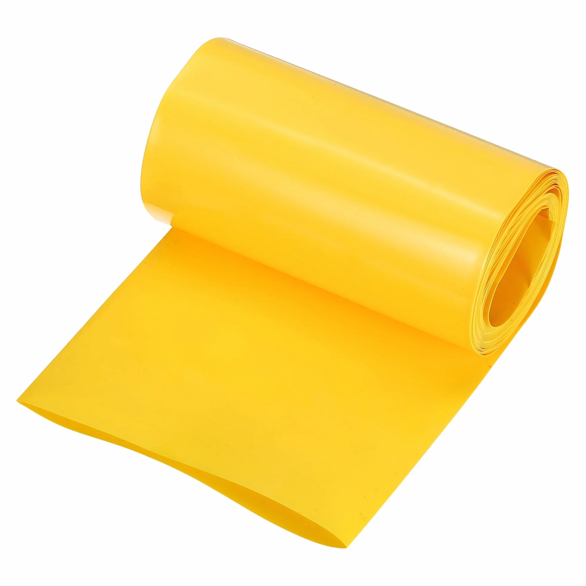 QUARKZMAN Osłona baterii PVC wąż termokurczliwy 60 mm średnica 95 mm płaski 3 metry żółty dobra izolacja do opakowania baterii