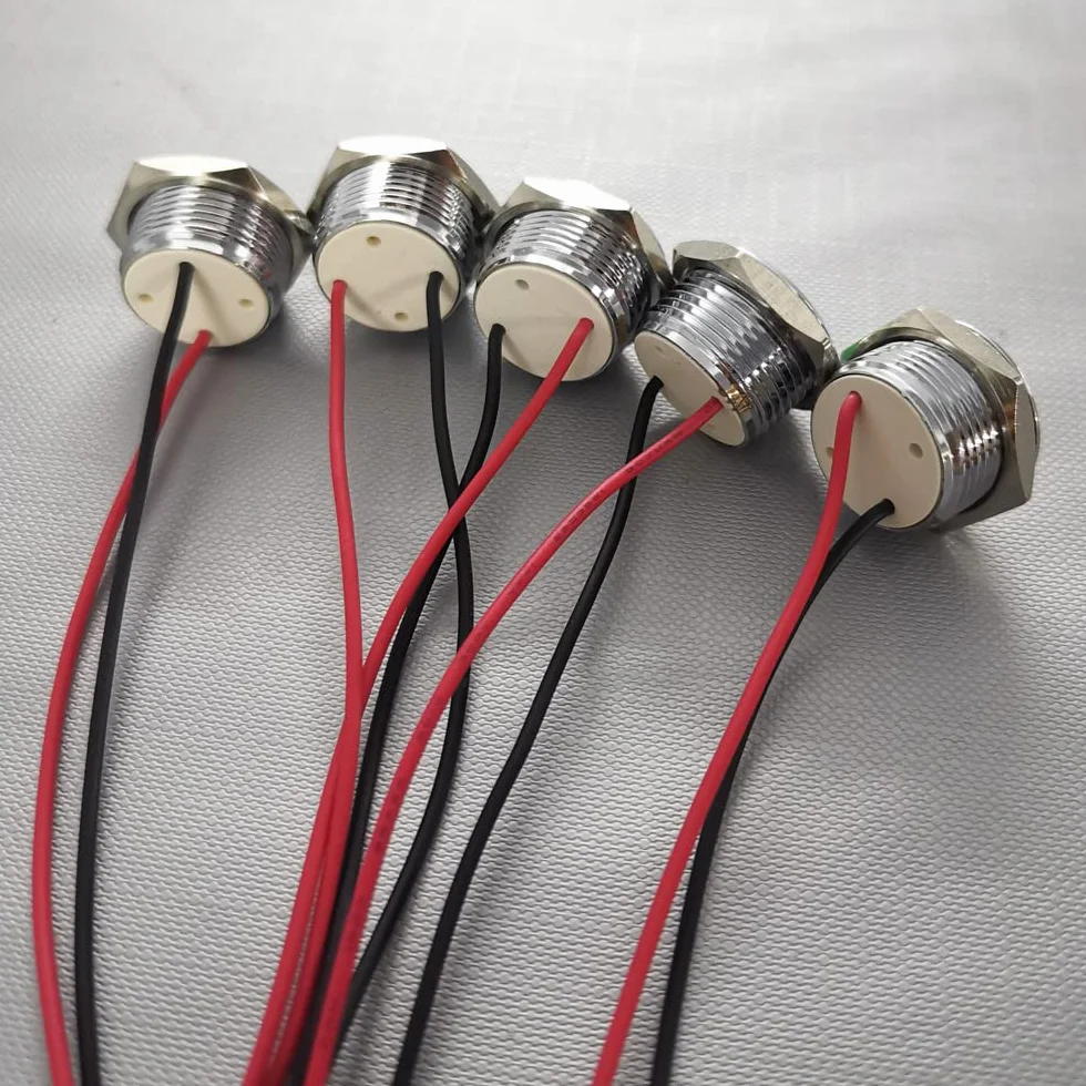 Gebildet Wskaźnik LED AC/DC 12-24V 20mA 16mm Biała Niebieska Czerwona Zielona Pomarańczowa 5szt