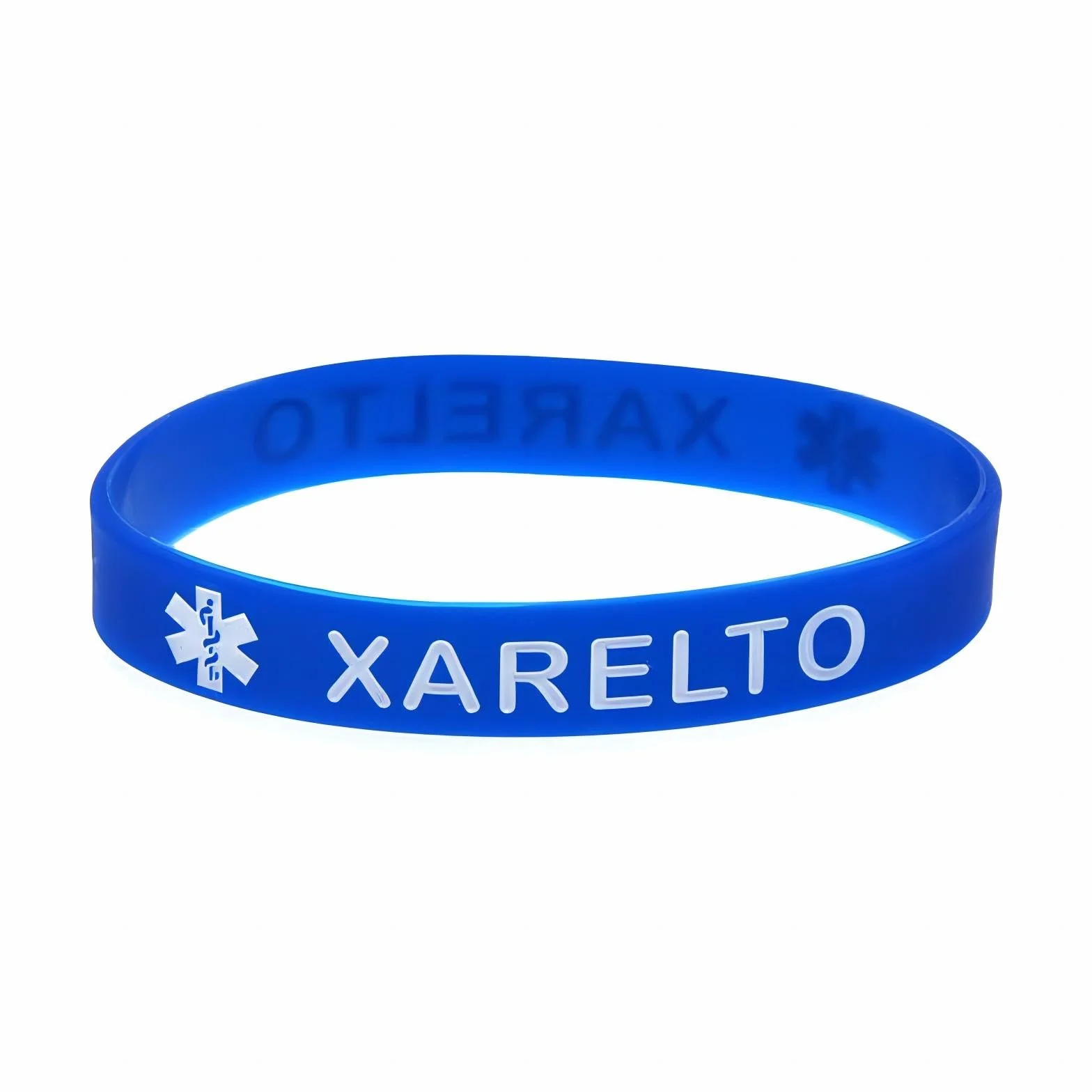 XARELTO Medical Alert Recognition Wristbands Silikonowa Bransoletka Ostrzegawcza 4 szt.
