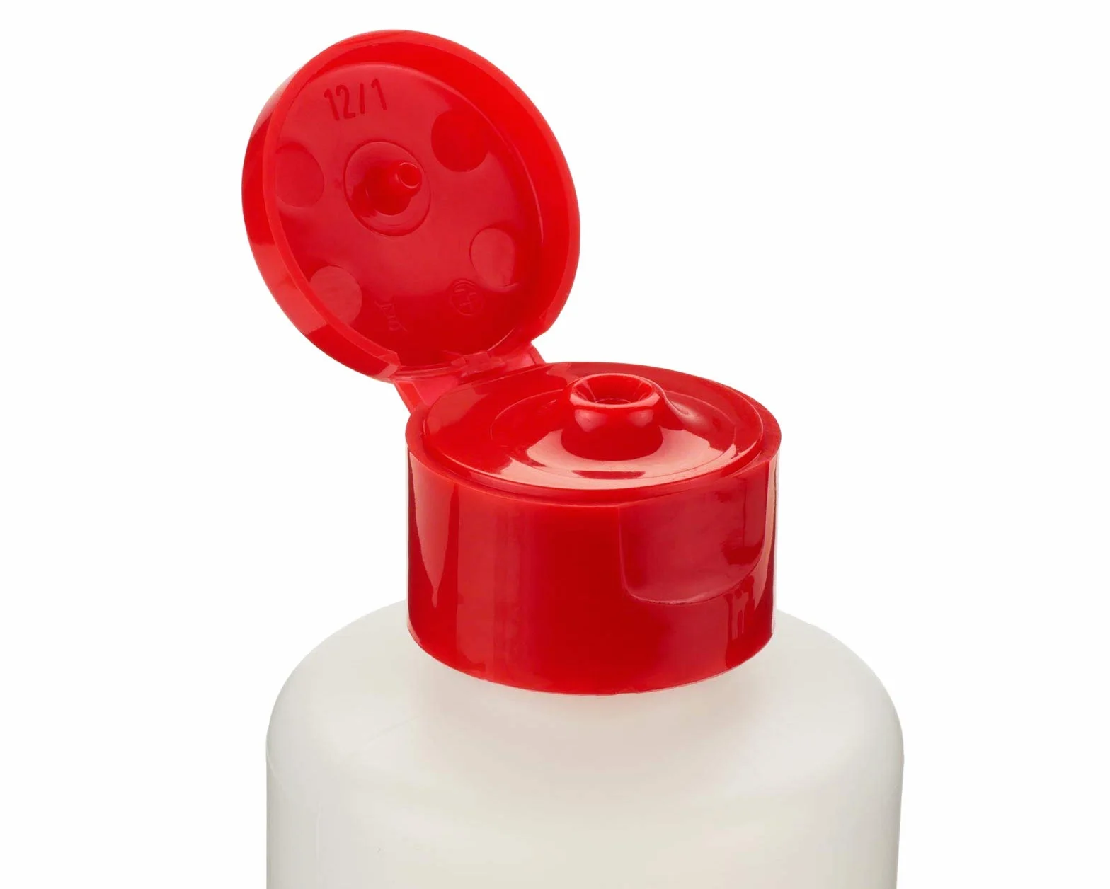 Octopus butelki plastikowe HDPE 6 x 250 ml z kolorowym zamknięciem składanym