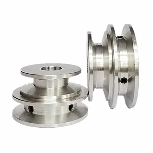 Koło pasowe ze stopu aluminium podwójne rowkowanie 50/60 mm 8-20 mm stałe wiertło do wału silnika