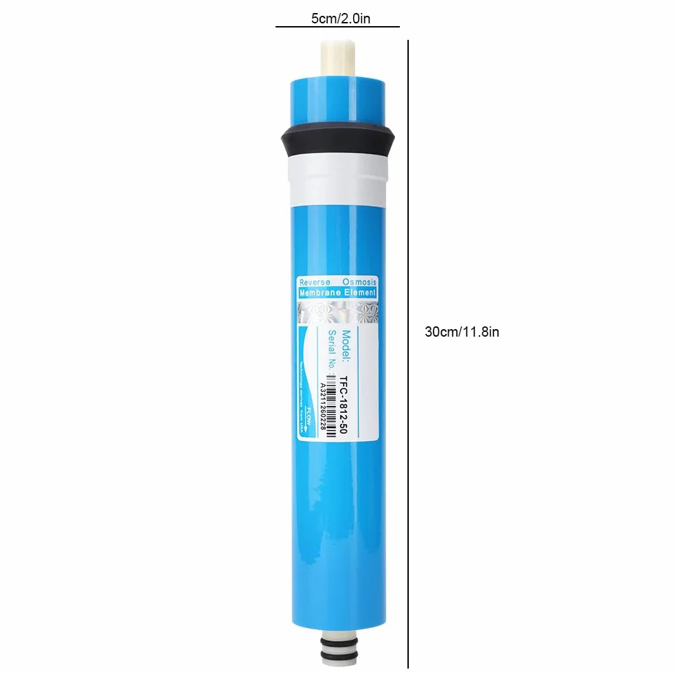 Filtr do Wody Acuto 50 75 100 GPD Domowy Filtr Membranowy Odwróconej Osmozy RO Niebieski