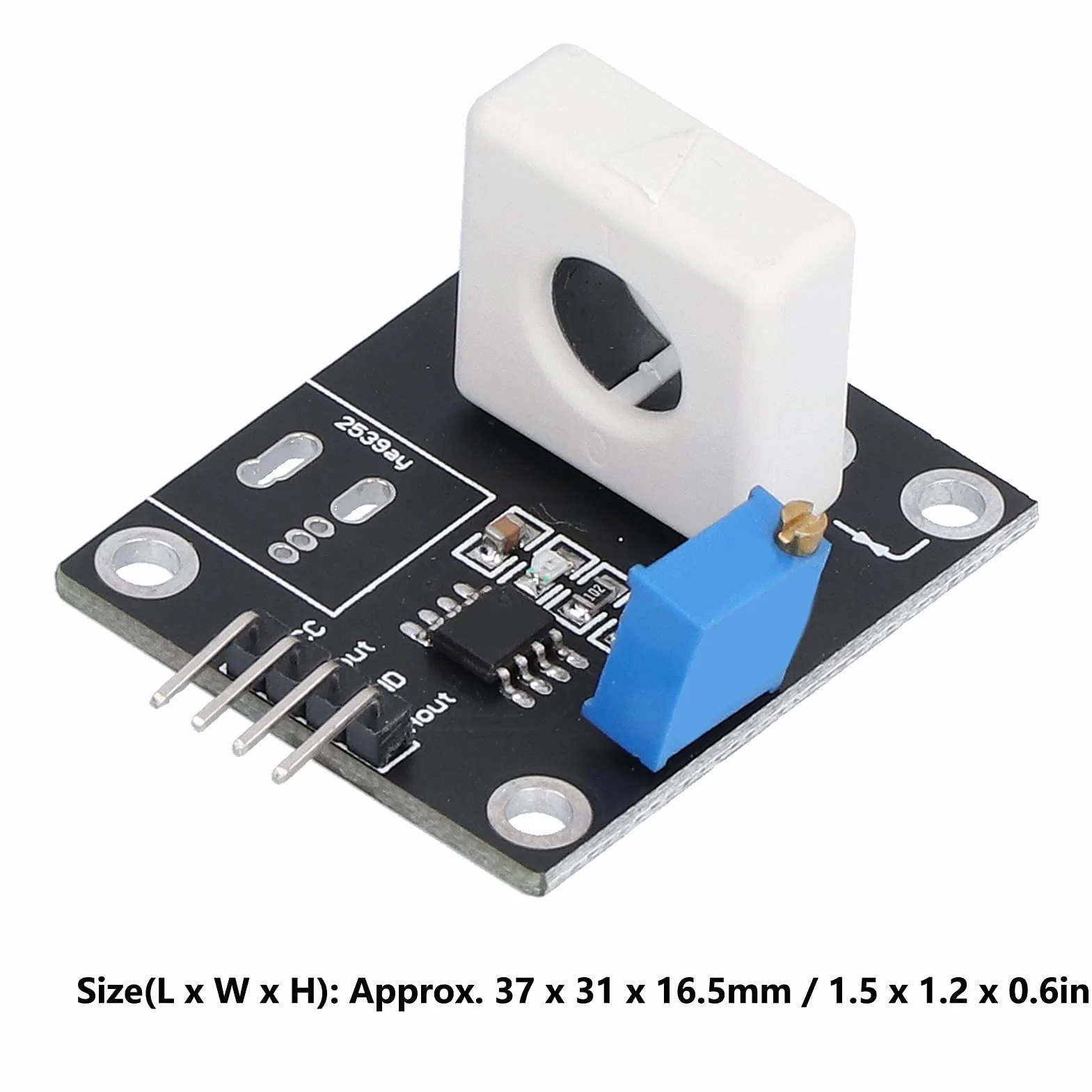 Czujnik Prądu Halla, 100a WCS1600 DC 5V Moduły Zabezpieczające Przed Zwarciem Regulowany Detektor Zabezpieczenia Nadprądowego Przed Zwarciem Do Wykrywania Przetężenia Silnika Inteligentnego