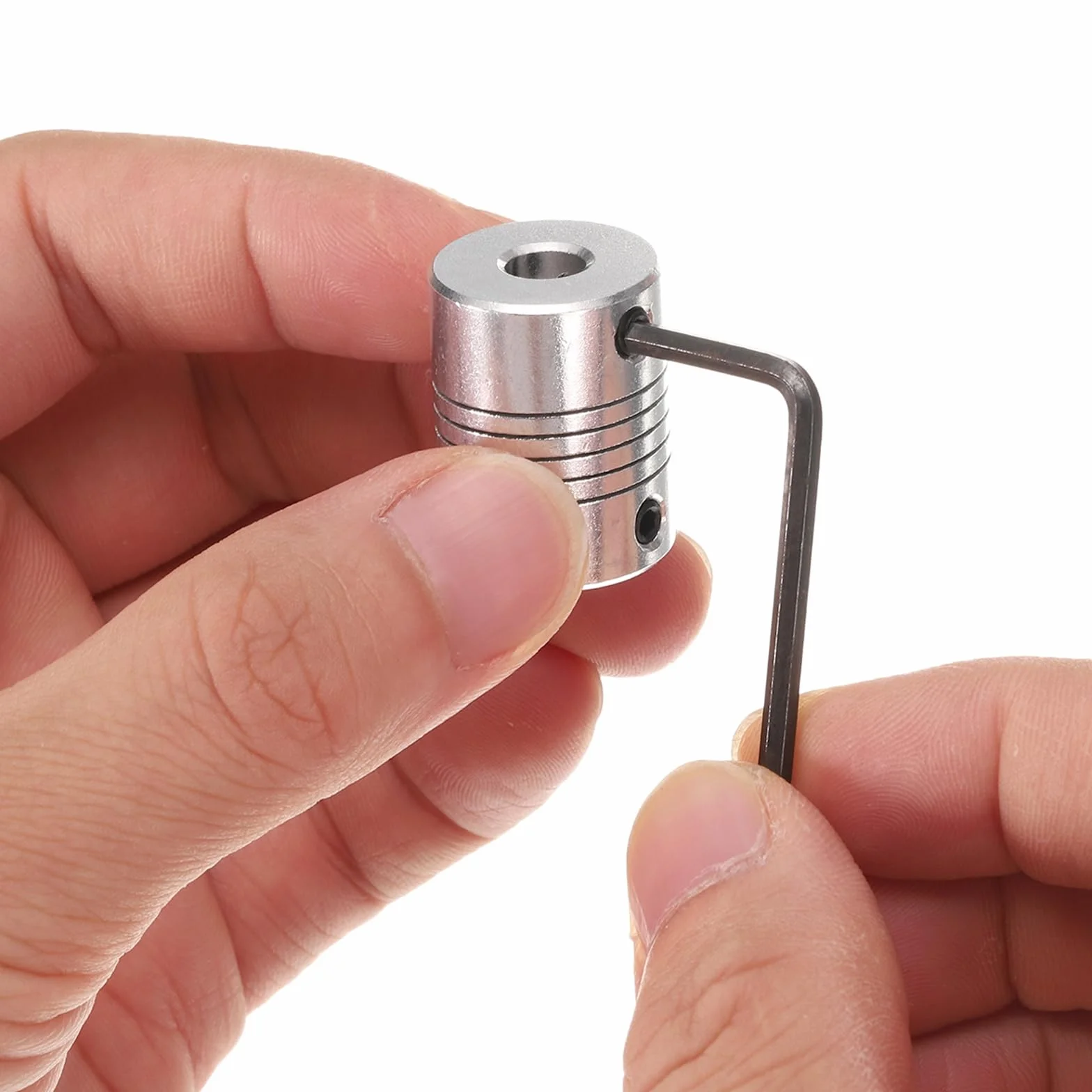 QUARKZMAN 5 sztuk złączka wału ze stopu aluminium, 8 mm do 10 mm, elastyczne sprzęgło złącze silnika, złącze silnika krokowego, sprzęgło do maszyny CNC i drukarki 3D (L25 x D19)