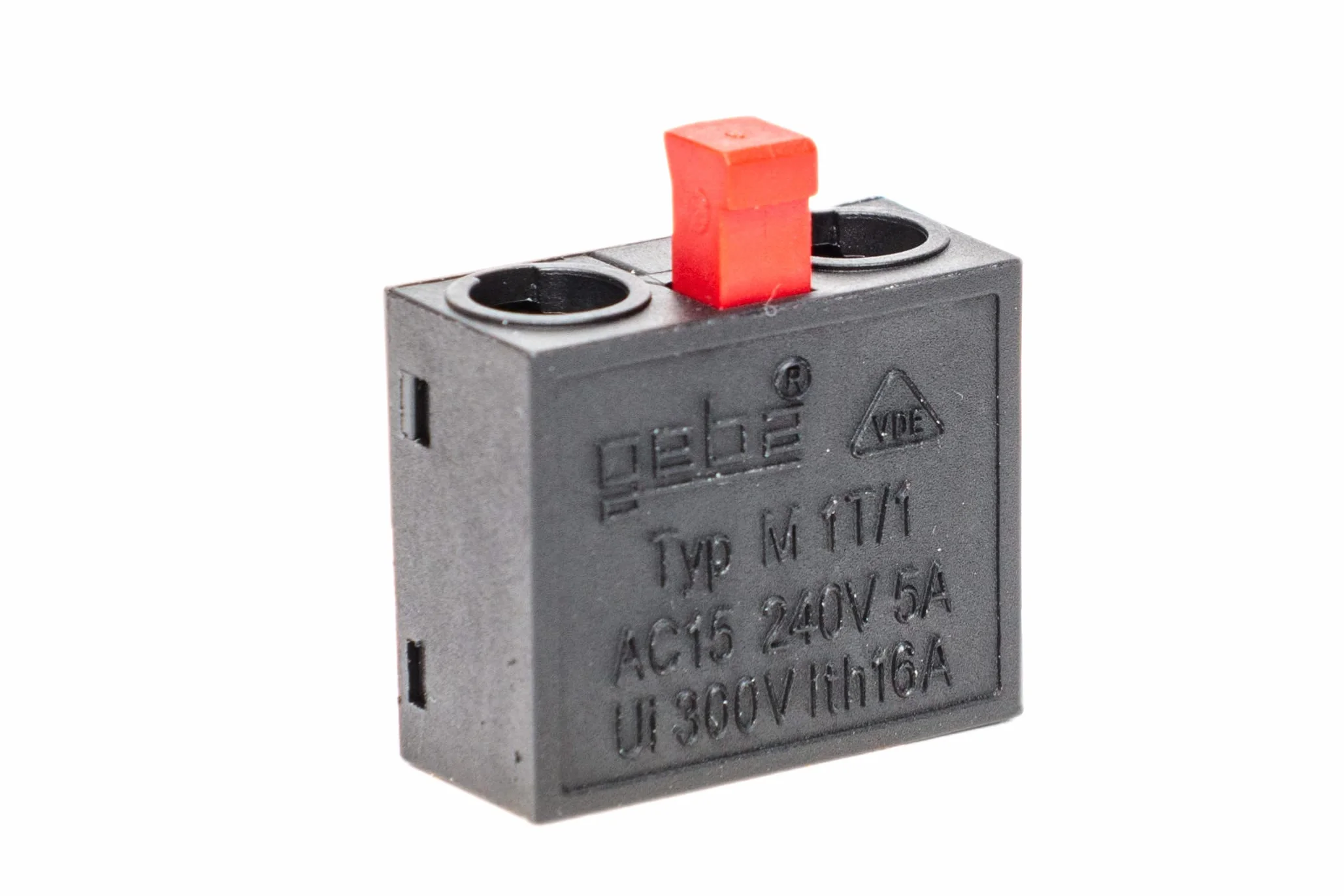 Mikro wkładka zmiany biegów geba M-1T/1Ö czarny/czerwony