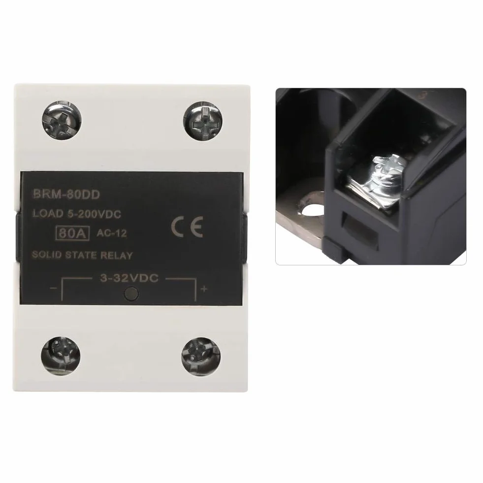 Przekaźnik półprzewodnikowy DC 3-32 V SSR BRM-80DD sterowanie DC