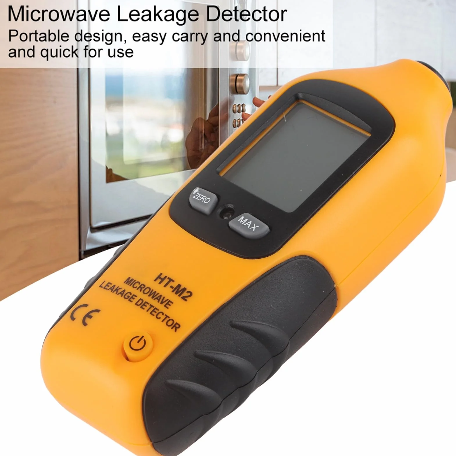 Detektor mikrofalowy HT-M2 cyfrowy wyświetlacz LCD wykrywacz wycieku miernik promieniowania wysoka czułość alarm