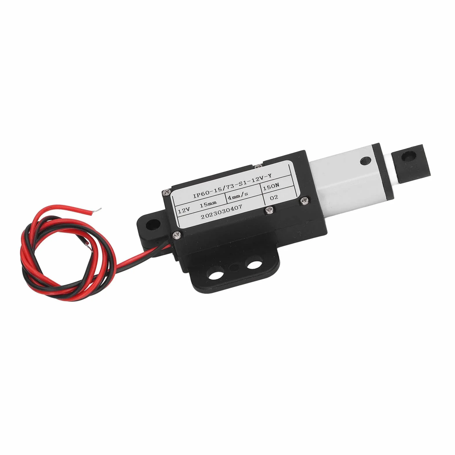 Mini Elektryczny Siłownik Liniowy 15mm Skok 12V Stop Aluminium do Maszyn Rolniczych