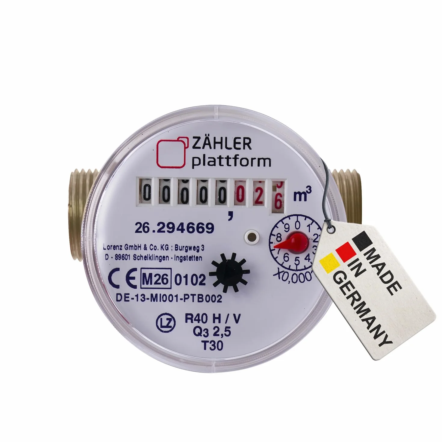 Wodomierz 2025 Qn 1,5 BL 80 mm 3/4 cala Made in Germany