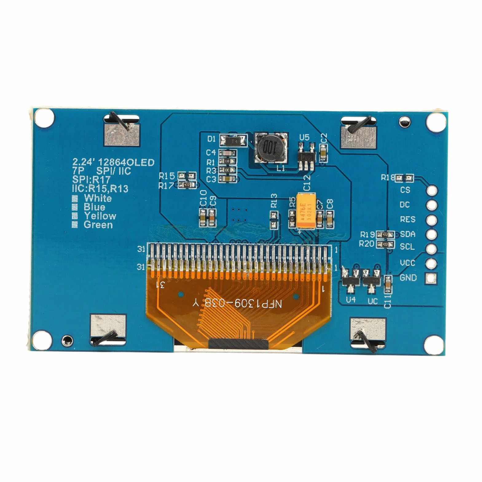 Moduł Wyświetlacza OLED 2,42 Cala SSD1309 SPI