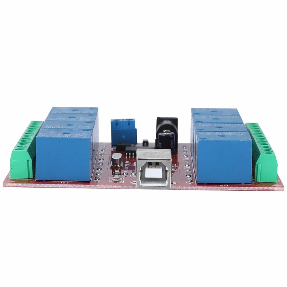 Moduł Przekaźnika 5 V 8-kanałowy DC USB Kontrolera Przełącznika PC Płyta