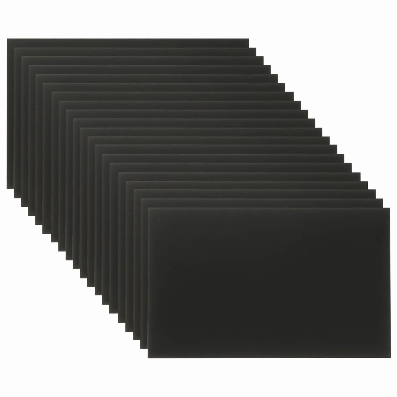 PATIKIL 2,1 x 3,3 cala anodowana blacha aluminiowa, 20 sztuk płyt laserowych, półfabrykaty do grawerowania 0,5 mm, cienki prostokąt do majsterkowania, grawerowania laserowego, kolor czarny