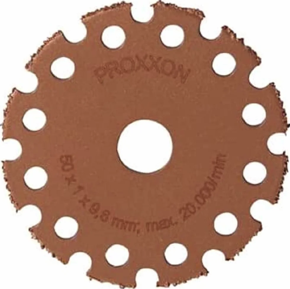 Proxxon Tarcza tnąca z węglika wolframu (Ø 50 mm, do cięcia drewna + zaprawy do fug, 1 sztuka) 28556