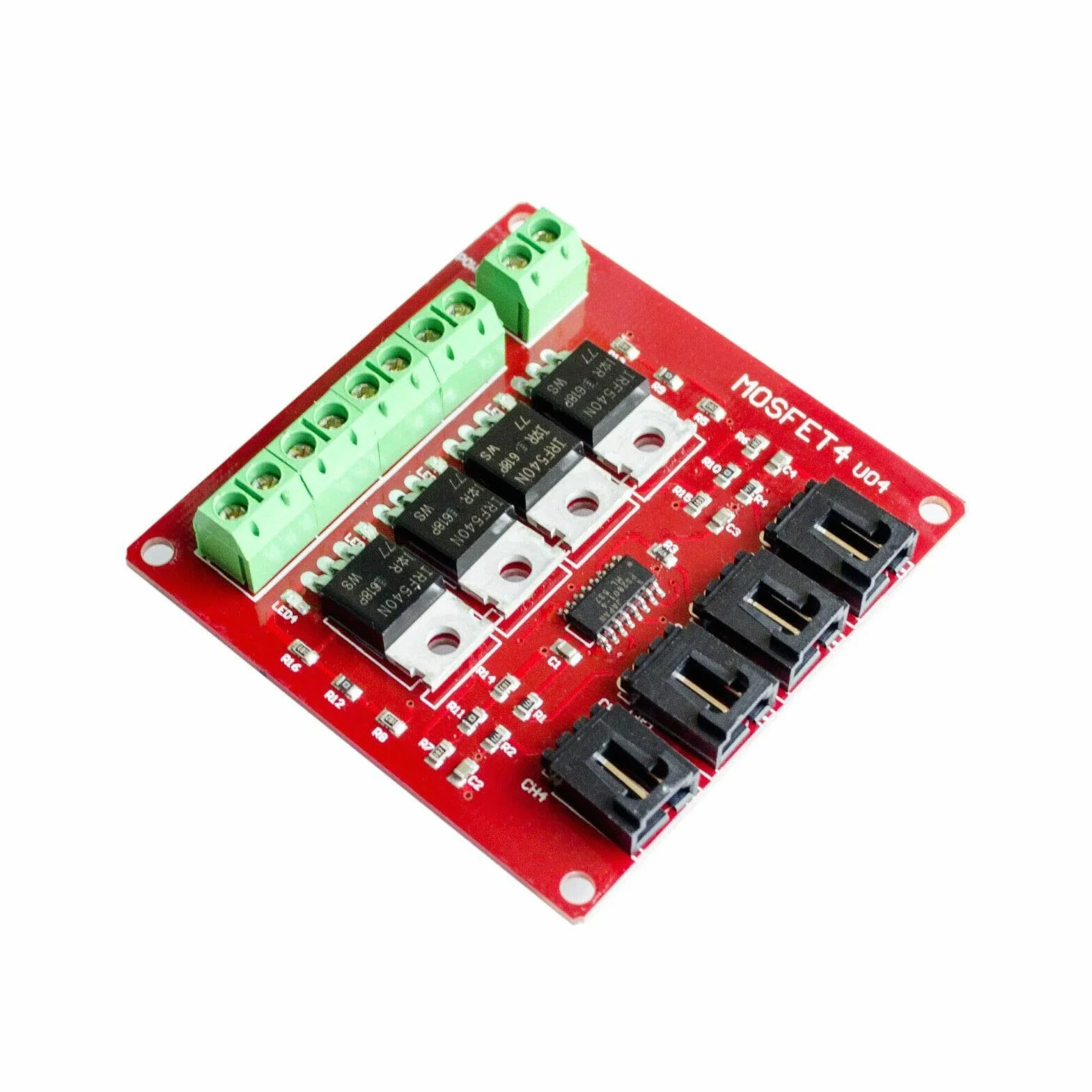 2pcs Four Channel 4 Route MOSFET Button IRF540 V4.0 + MOSFET Switch Module