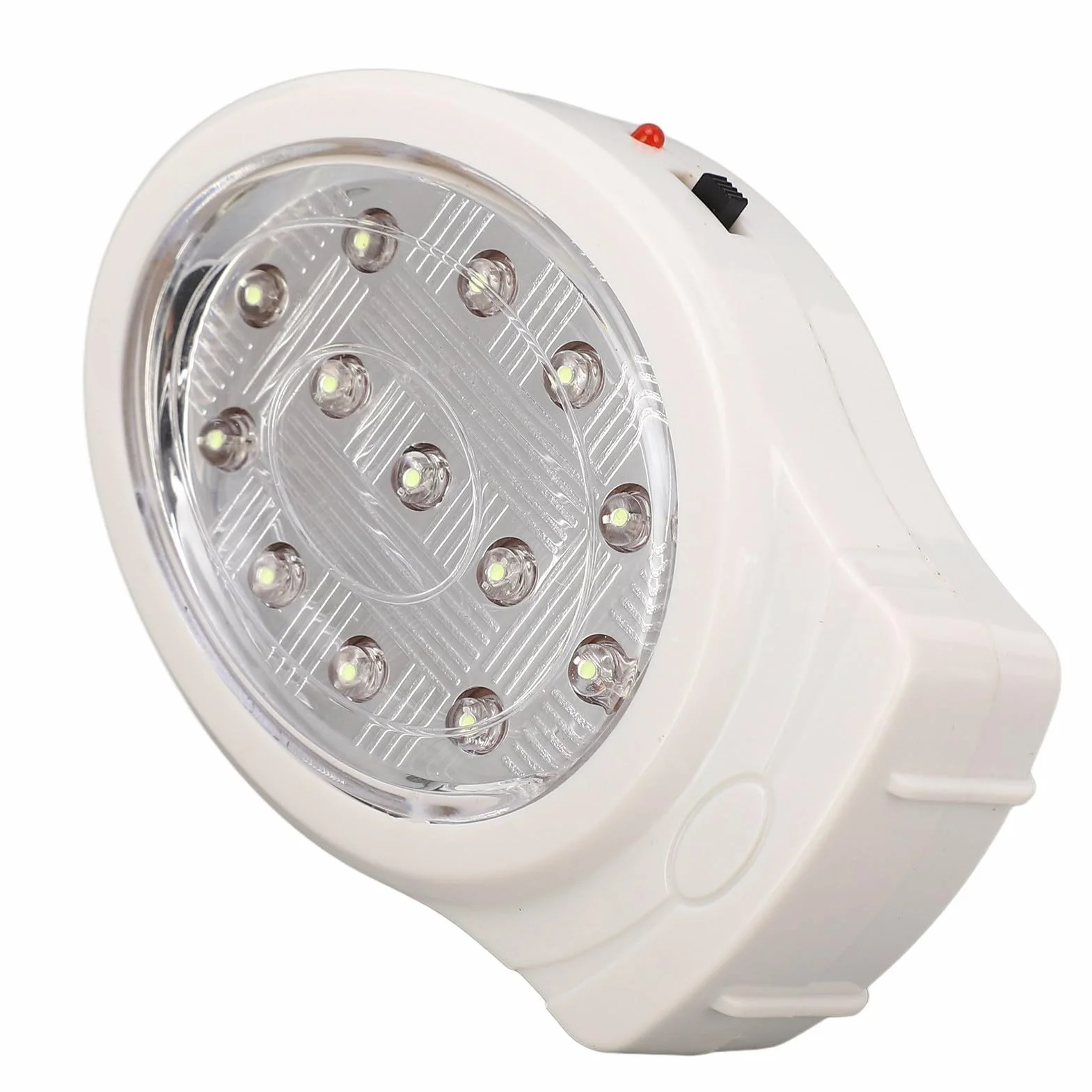 AC110‑240V Awaryjna LED ABS 2W Zimna Biel 2 Biegi Lampka Awarii Zasilania Możliwość ładowania Podłącz lampkę Awarii Zasilania (Wtyczka UE)