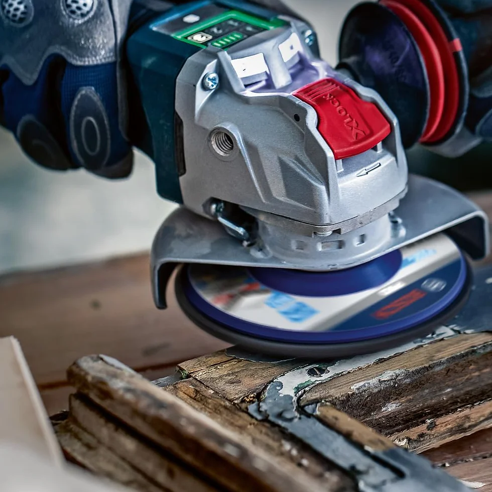 Bosch 1x Tarcza czyszcząca PRO Multi Material N377 (do Blachy stalowe, Stal, Ø 125 mm, Ziarnistość, Professional Akcesoria Mała szlifierka kątowa)