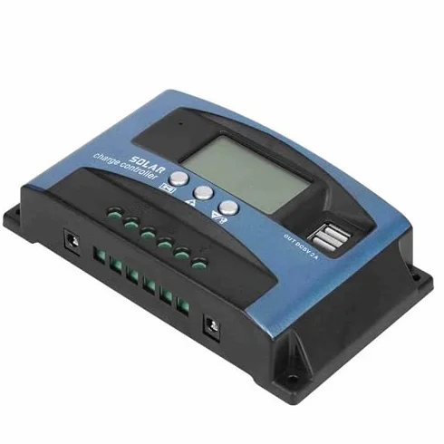 Kontroler ładowania słonecznego MPPT 40A 50A 60A 100A Kontroler panelu słonecznego Kontroler ładowania baterii Podwójne połączenie USB Uziemienie ujemne z wyświetlaczem LCD 12V 24V (40A)