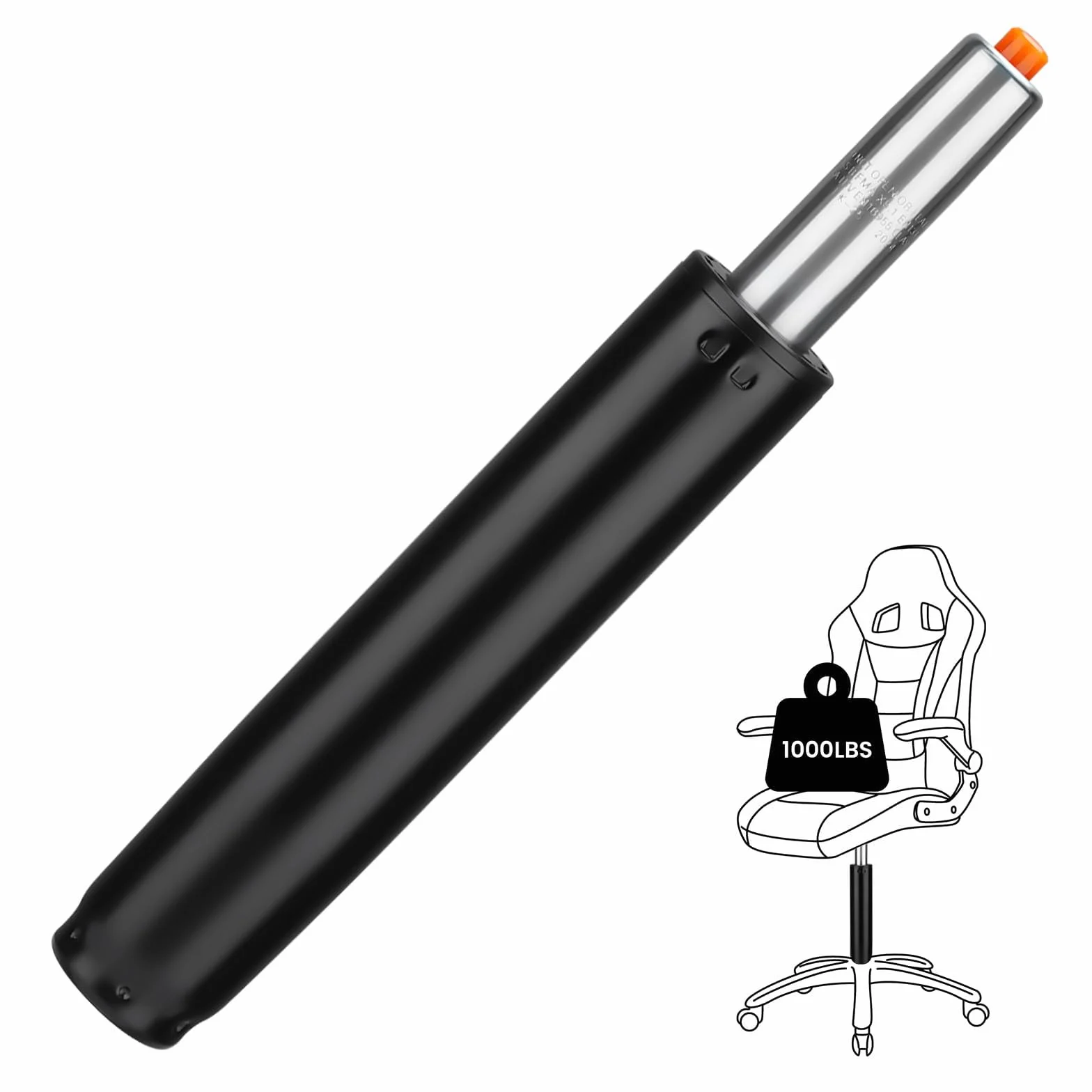 Cylinder do podnoszenia gazu krzesło biurowe klasy 4 podnośnik gazowy 450 kg amortyzator pneumatyczny 300-450 mm czarny