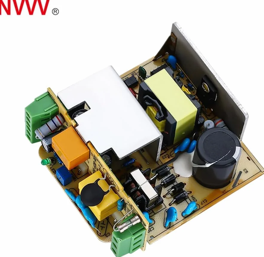 MDR-60-12 AC na DC DIN-Rail szyny montażowe, zasilacz 12 V 5 A 60 W, niebiesko-biały