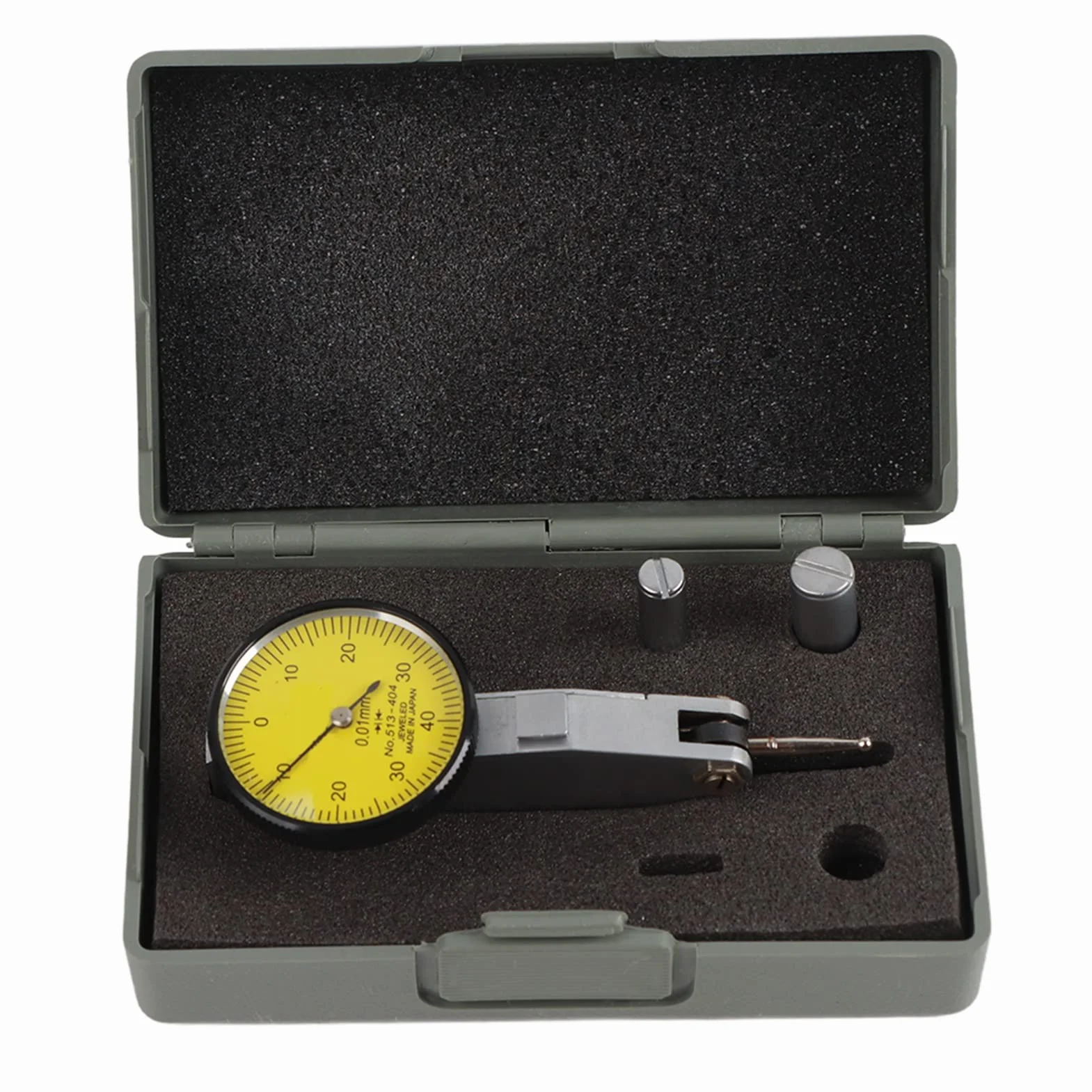 0-40-0 0,01 mm Präzision Wolfram Stahl Messuhr Metrische Schwalbenschwanzschienen Messuhr Messuhr Messuhr Mit 2 Sonden(Wolframstahl)