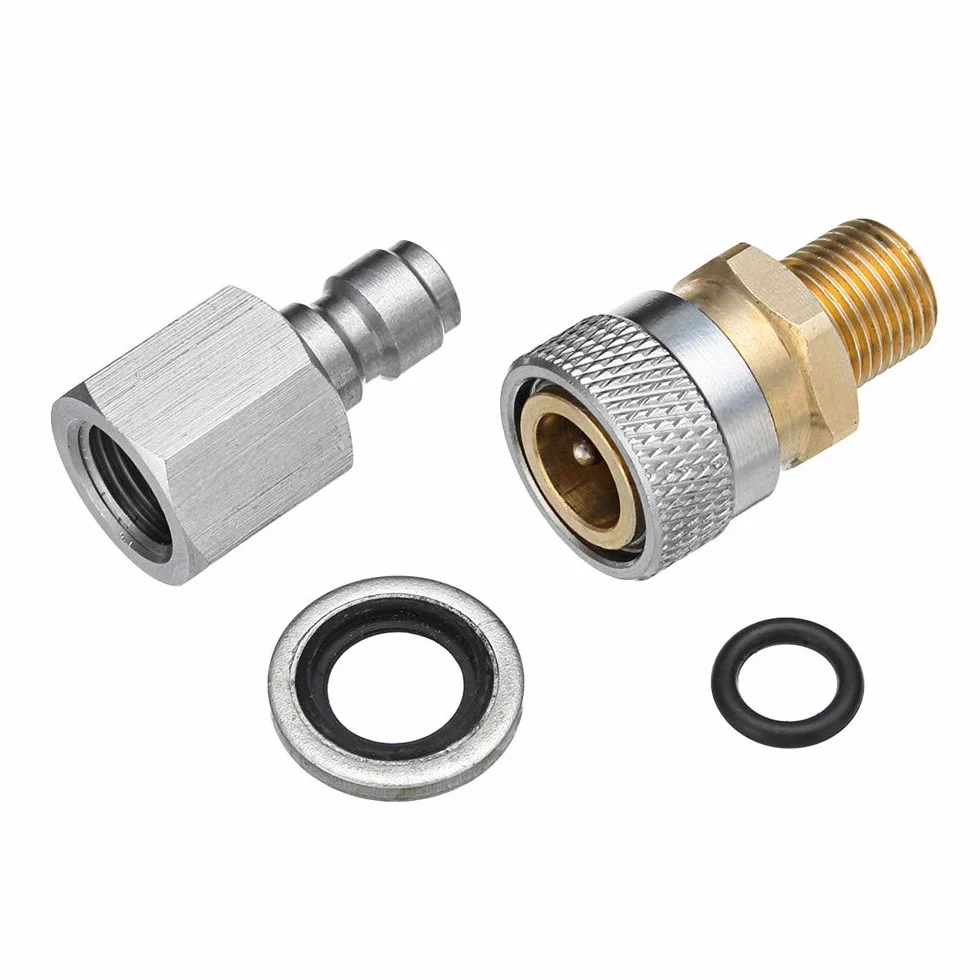 EsportsMJJ Mały 8 cali BSP Quick Release Coupler Fittings Charging Adapter Kit do wiatrówki PCP
