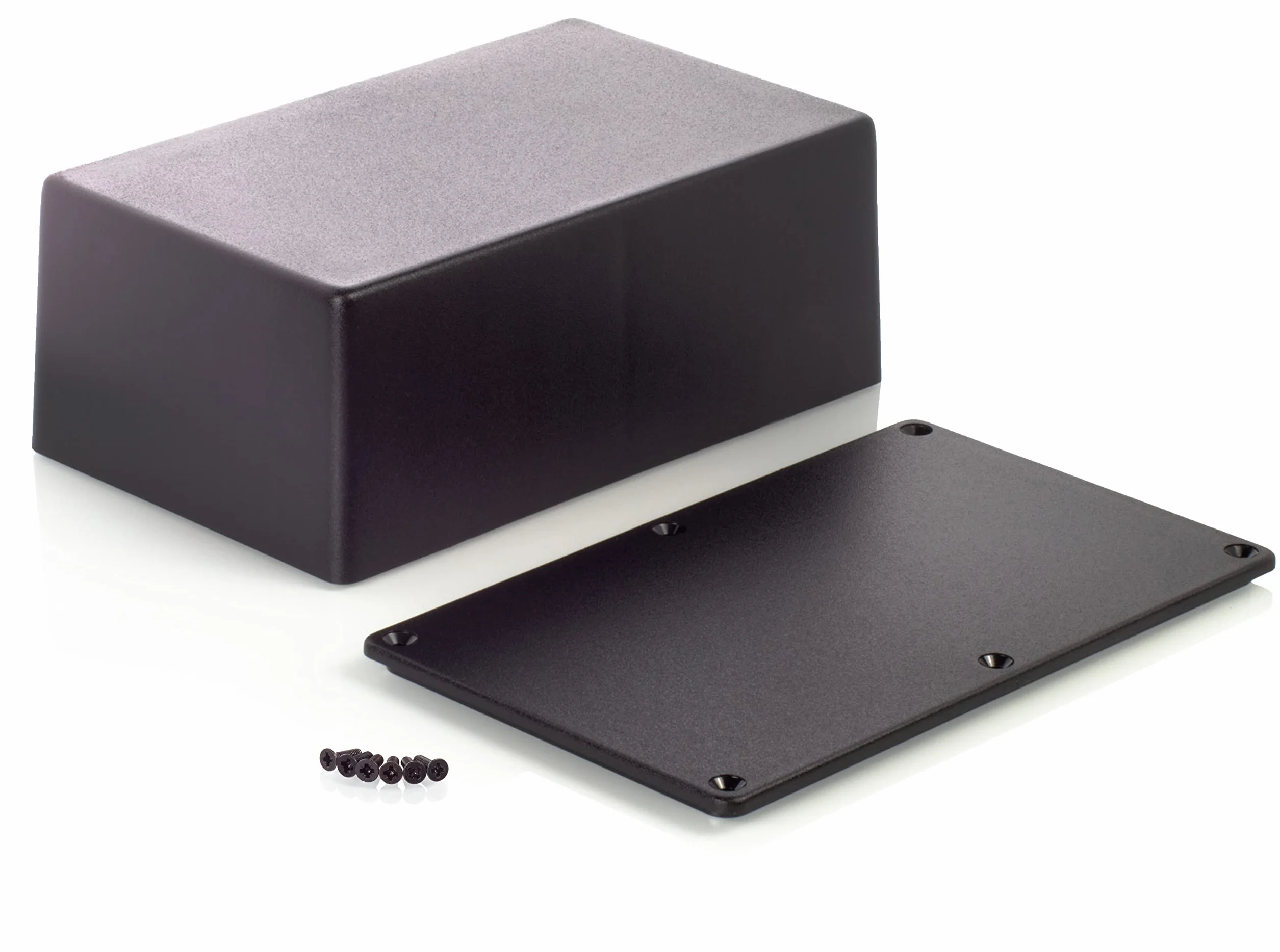 Obudowa z tworzywa ABS MB4 216x130x85 mm czarna matowa na moduły z gniazdami na karty PCB