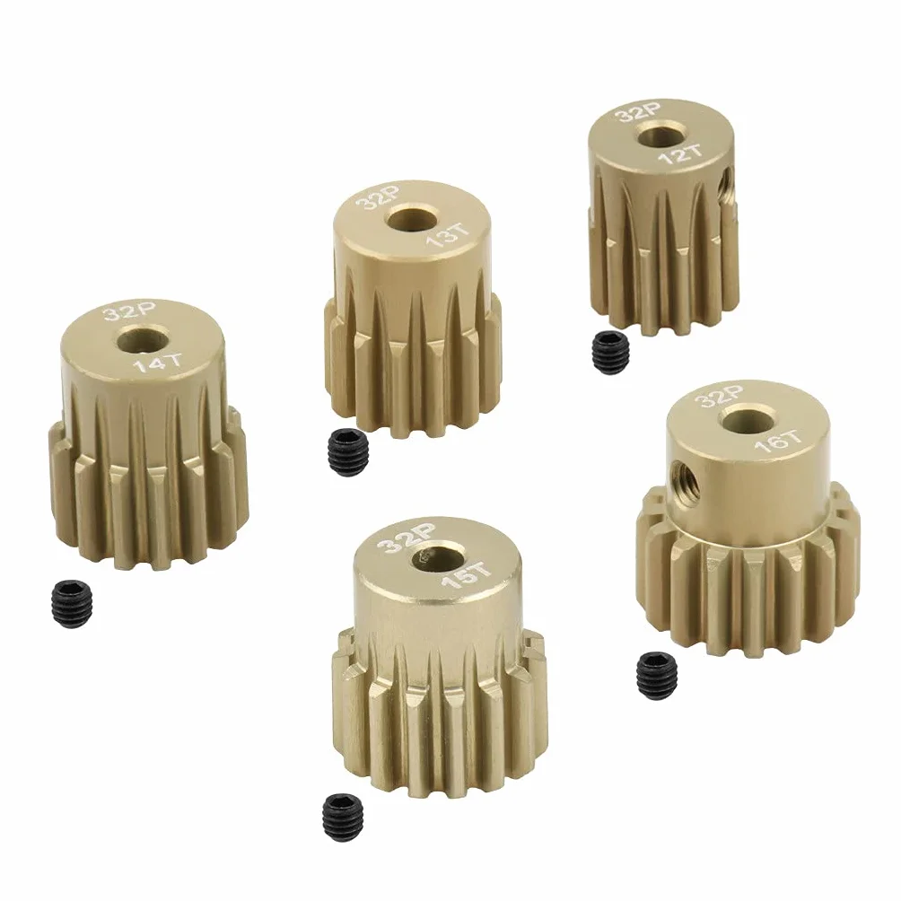 Zębatka silnika 32DP 12-16T 3,175 mm wał do RC Auto 3650 540 550 bezszczotkowy szczotkowy zestaw 5 szt.