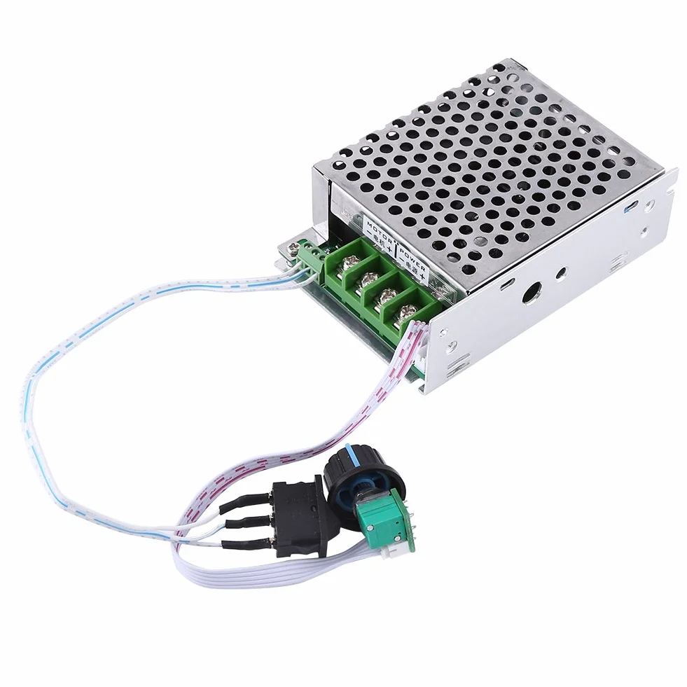 Regulator silnika DC PWM 12V 24V 36V 40A odwracalny przełącznik prędkości o wysokiej mocy CCM6Ds-B