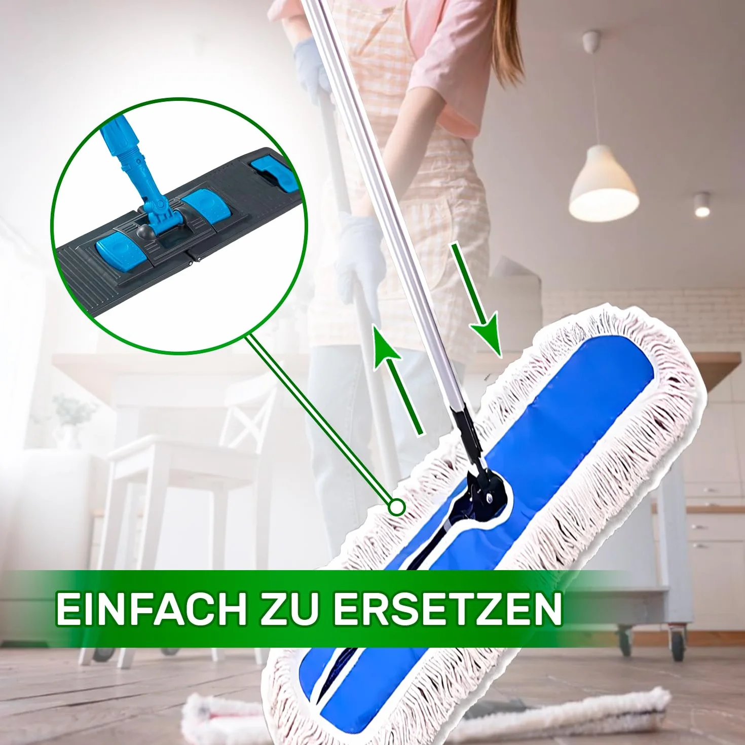 ONIX TECH Wymienne głowice mopa 40x12 cm bawełna