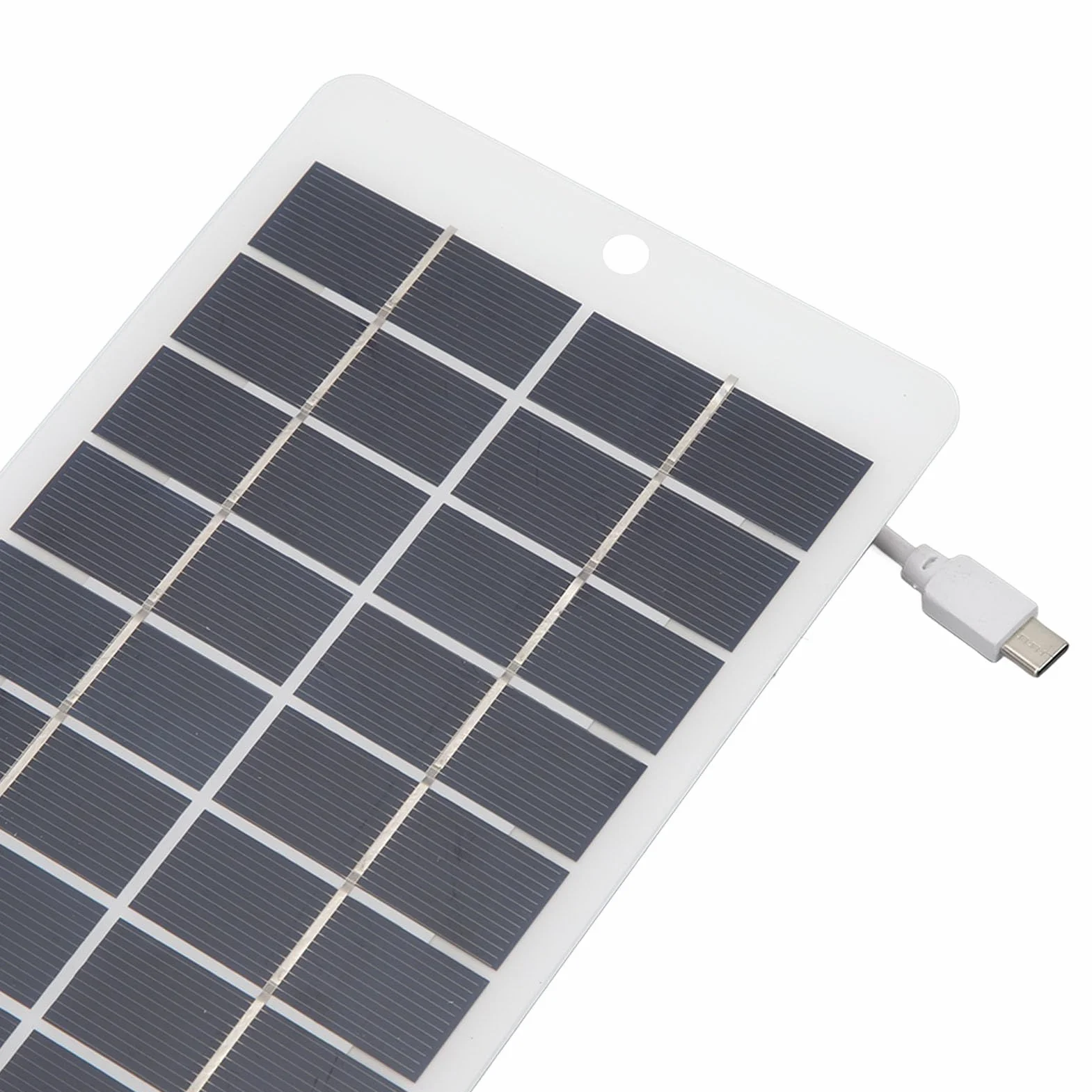 Panel Słoneczny, 10W 5V Panel Słoneczny Typu C Wyjście Przenośny Panel ładowania Słonecznego do Monitorowania Bezpieczeństwa ładowania Telefonu