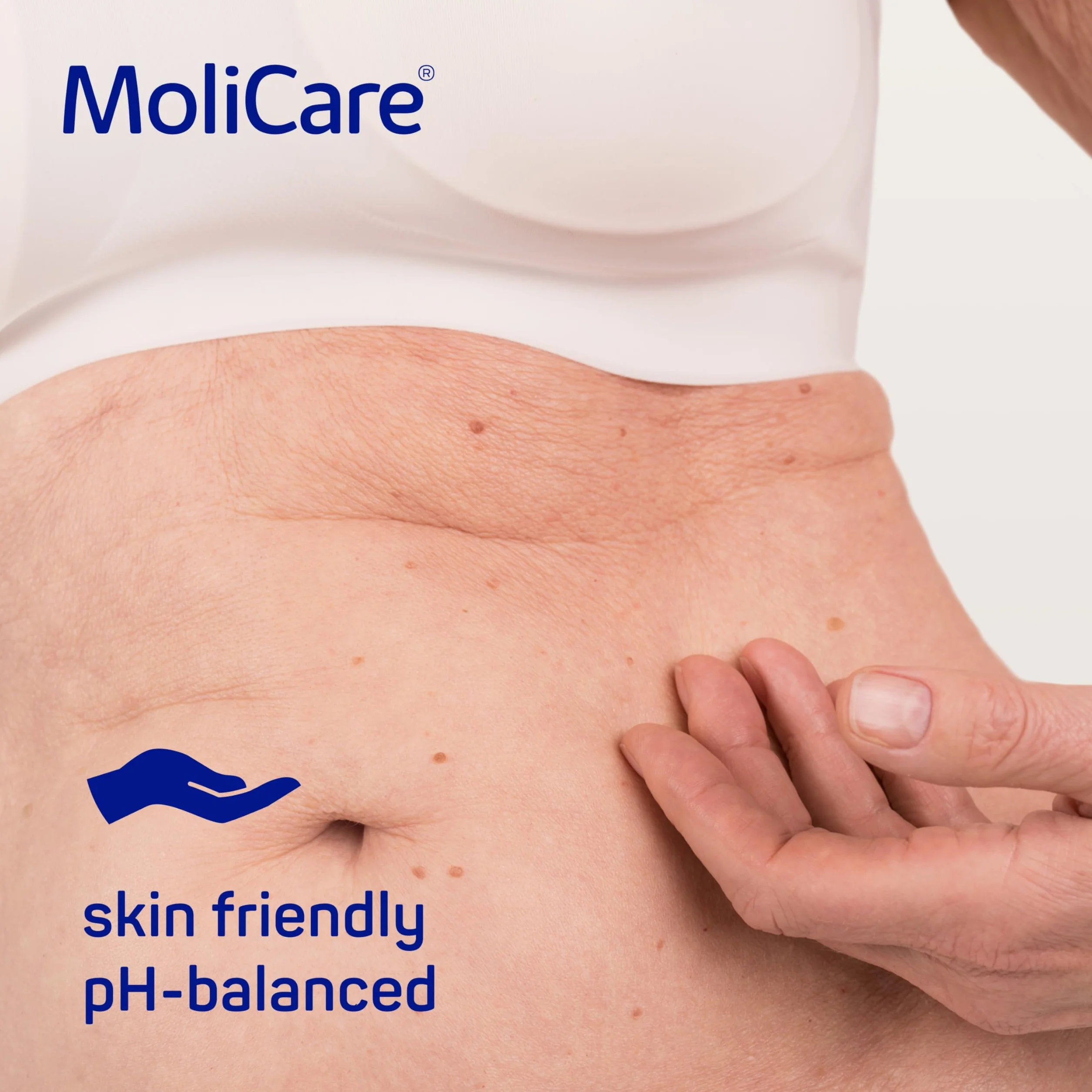 MoliCare Skin - Chusteczki impregnowane na każdą okazję - Wzbogacone rumiankiem - pH Neutralne dla skóry - 50-częściowy worek