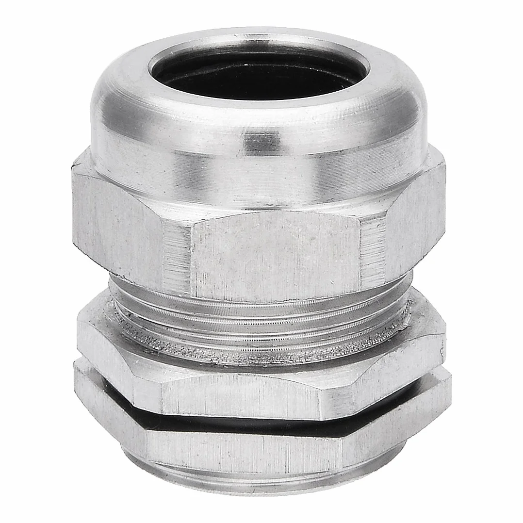 Aexit M28 * 1.5 Metalowe wodoodporne złącze Łącznik Dławik kablowy z nakrętką zabezpieczającą(M28*1.5 écrou fixation connecteur imperméable métal presse-étoupe farce