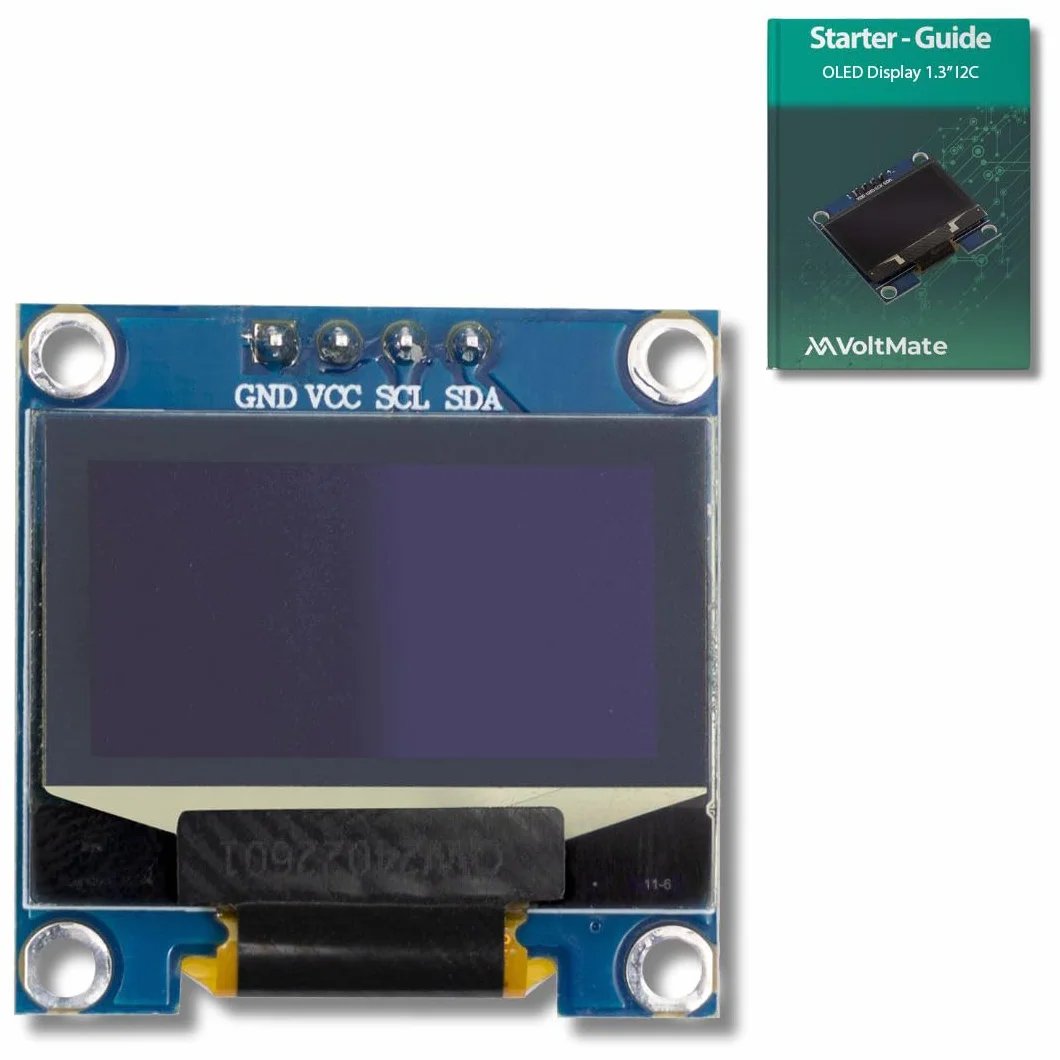 VoltMate wyświetlacz OLED I2C 128x64 pikseli SSH1106 Arduino Raspberry Pi
