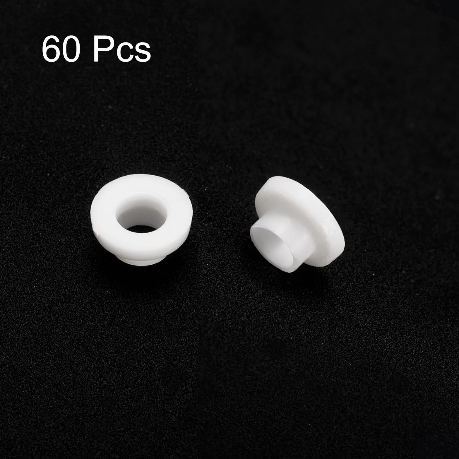 Tuleje kołnierzowe z tworzywa sztucznego ID 3 mm x OD 3,6 mm x długość 2,8 mm nylonowe białe QUARKZMAN