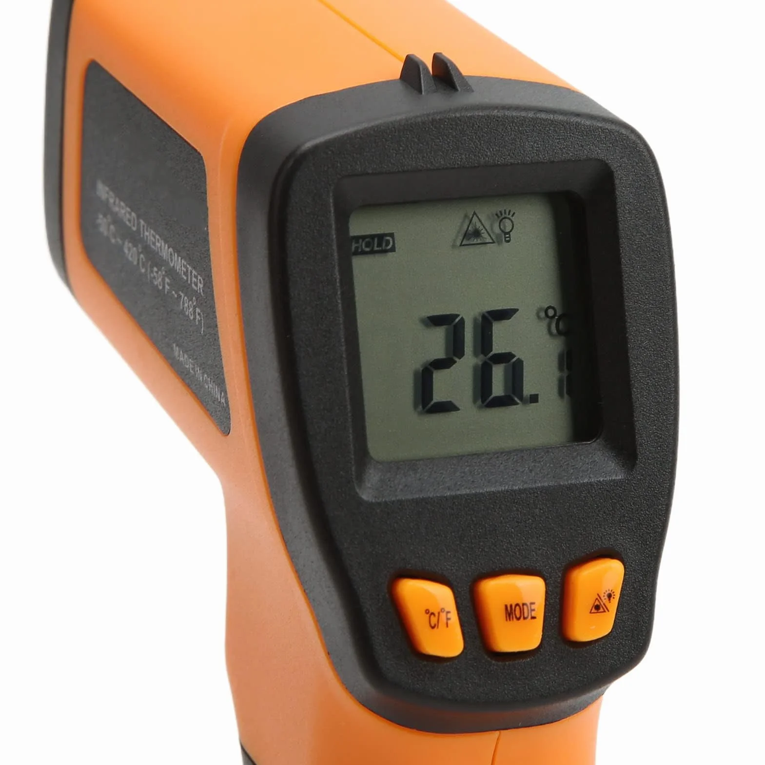 Cyfrowy Termometr na Podczerwień 420E -50~420℃ Ręczny Bezdotykowy Pistolet do Pomiaru Temperatury