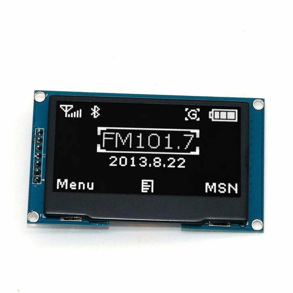 DollaTek 2,42 cala Moduł wyświetlacza OLED 128X64 IIC dla Uno R3 - Biały
